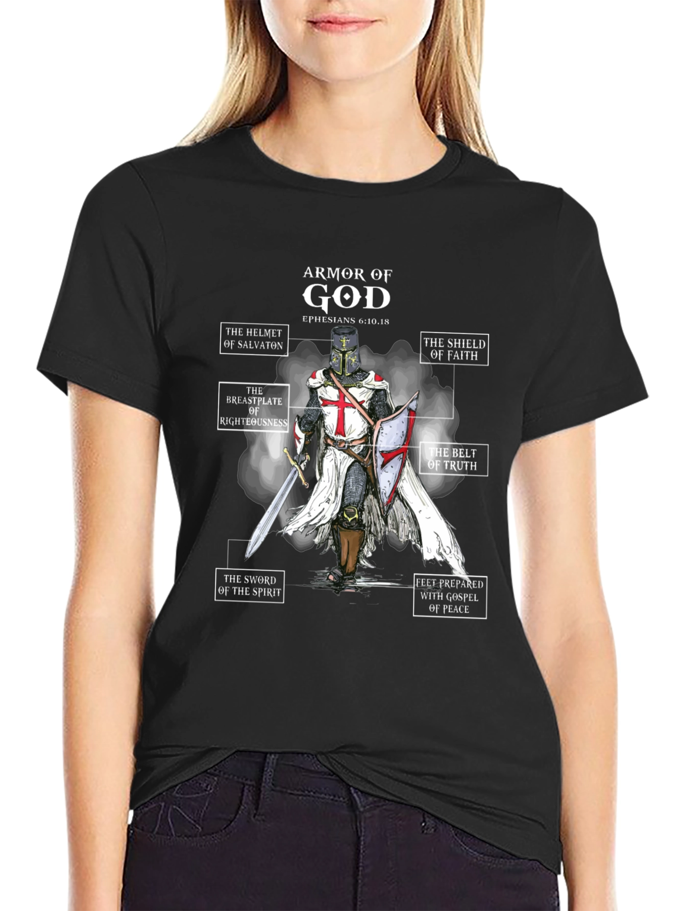 Armor of God T-Shirt - Christian Knight Tee