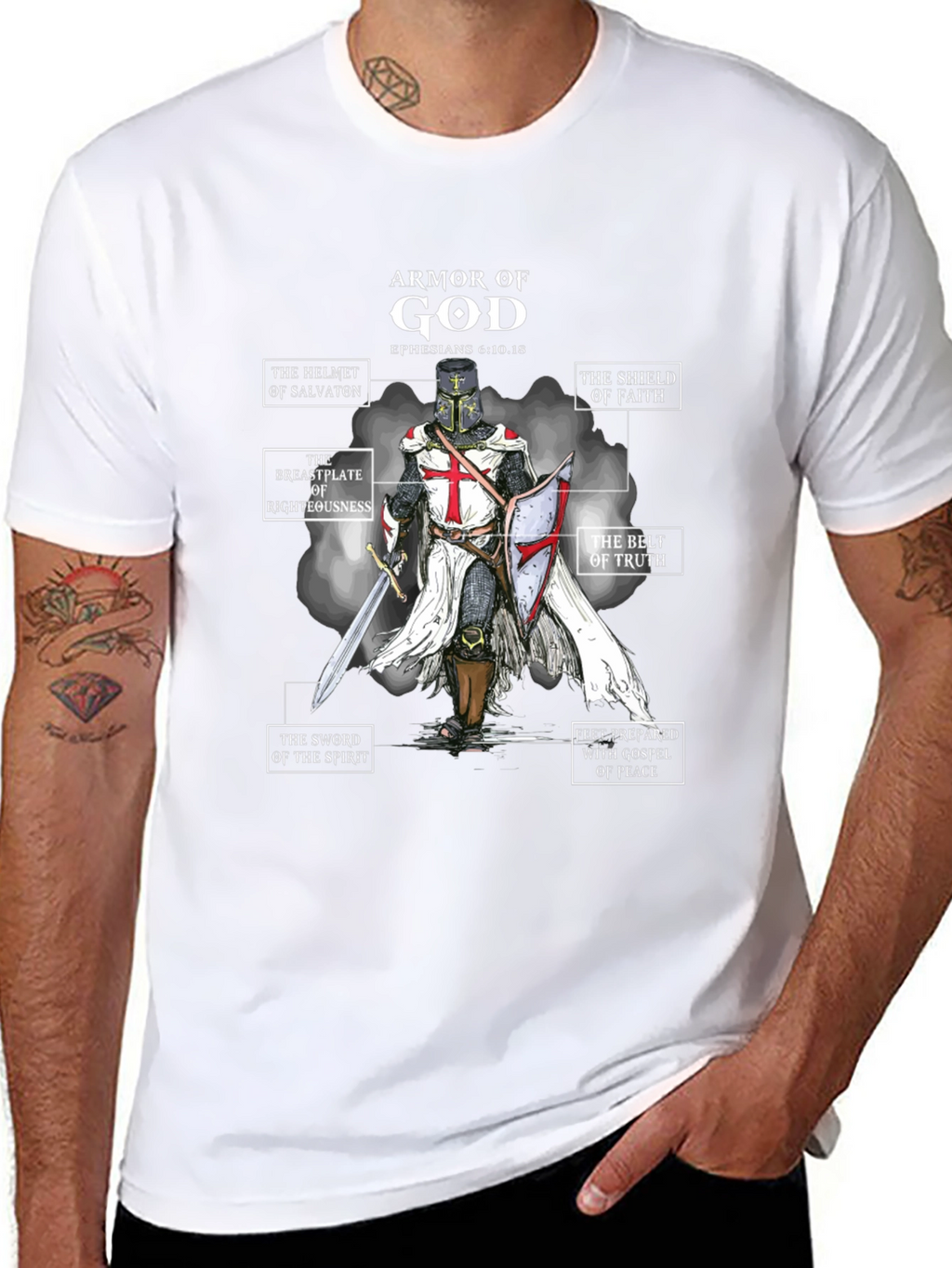 Armor of God T-Shirt - Christian Knight Tee
