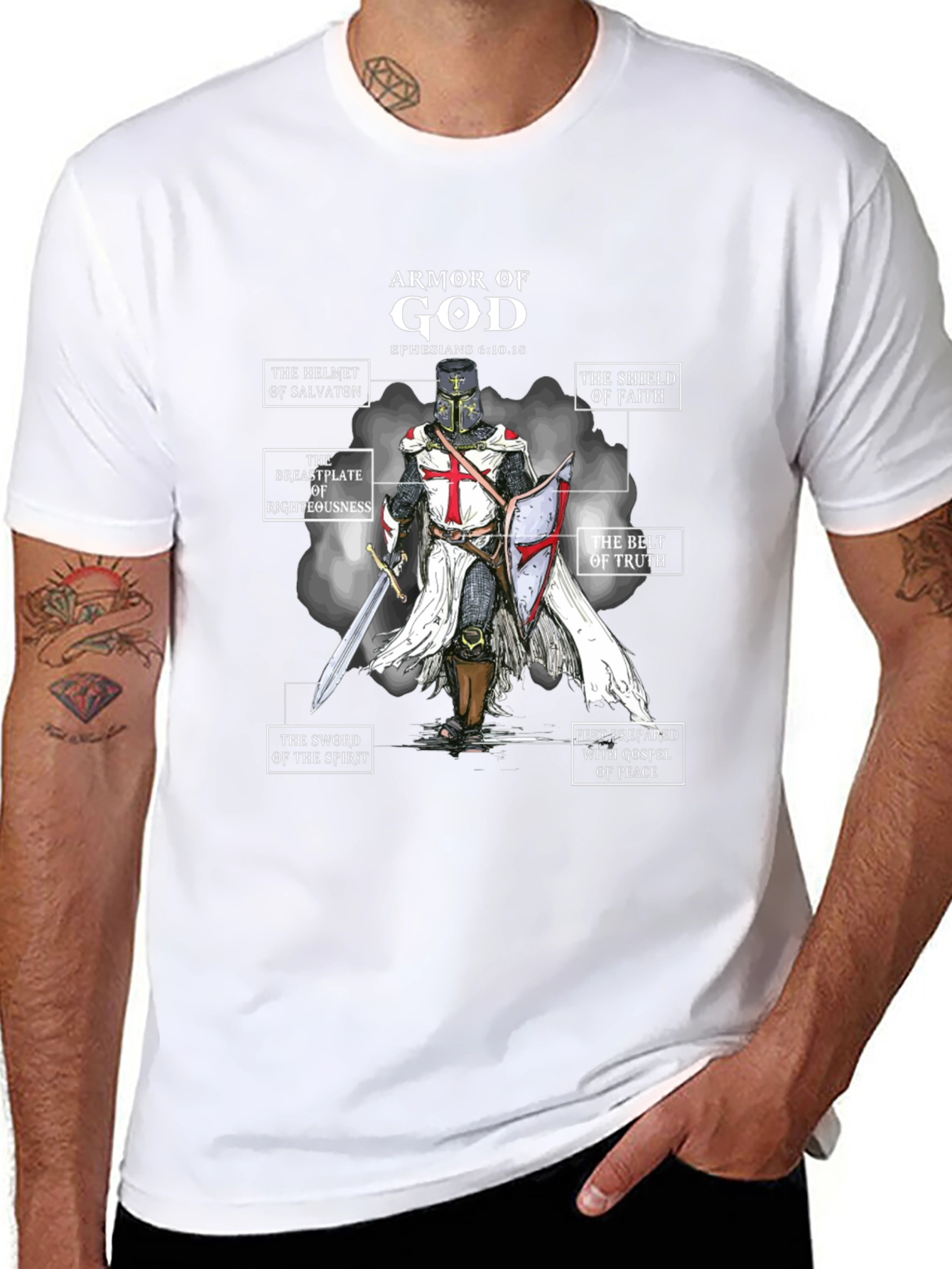 Armor of God T-Shirt - Christian Knight Tee