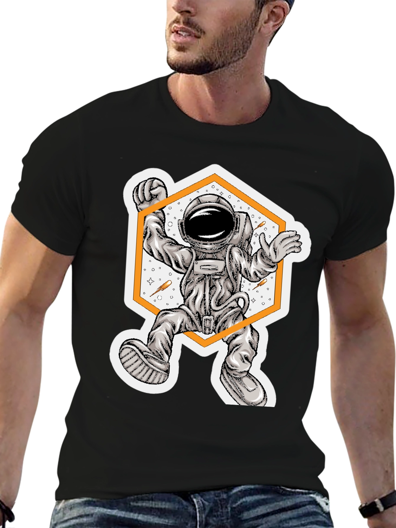 Astronaut Graphic Tee - Space Adventure