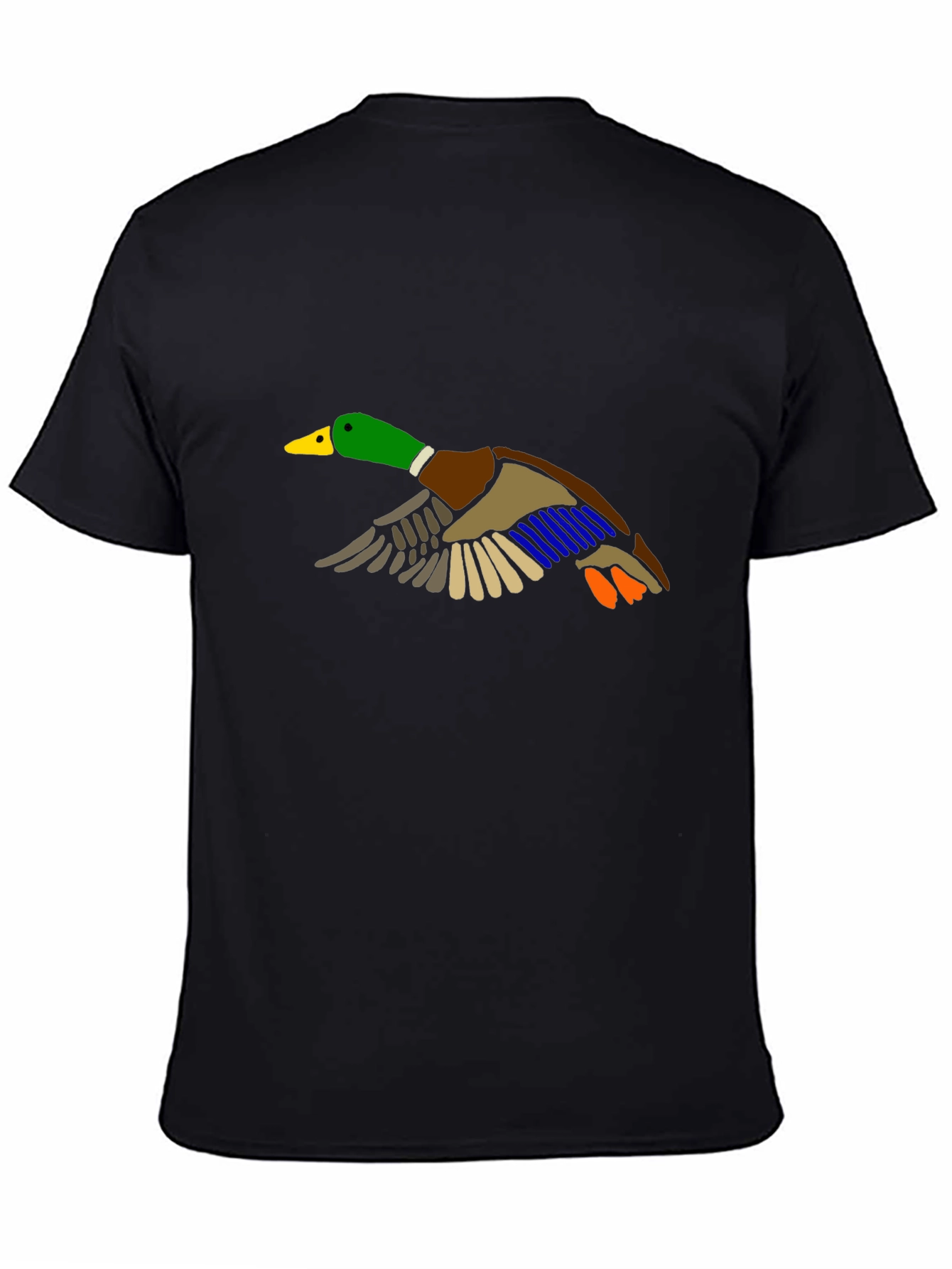 Duck Graphic Black T-Shirt - Mens Short Sleeve