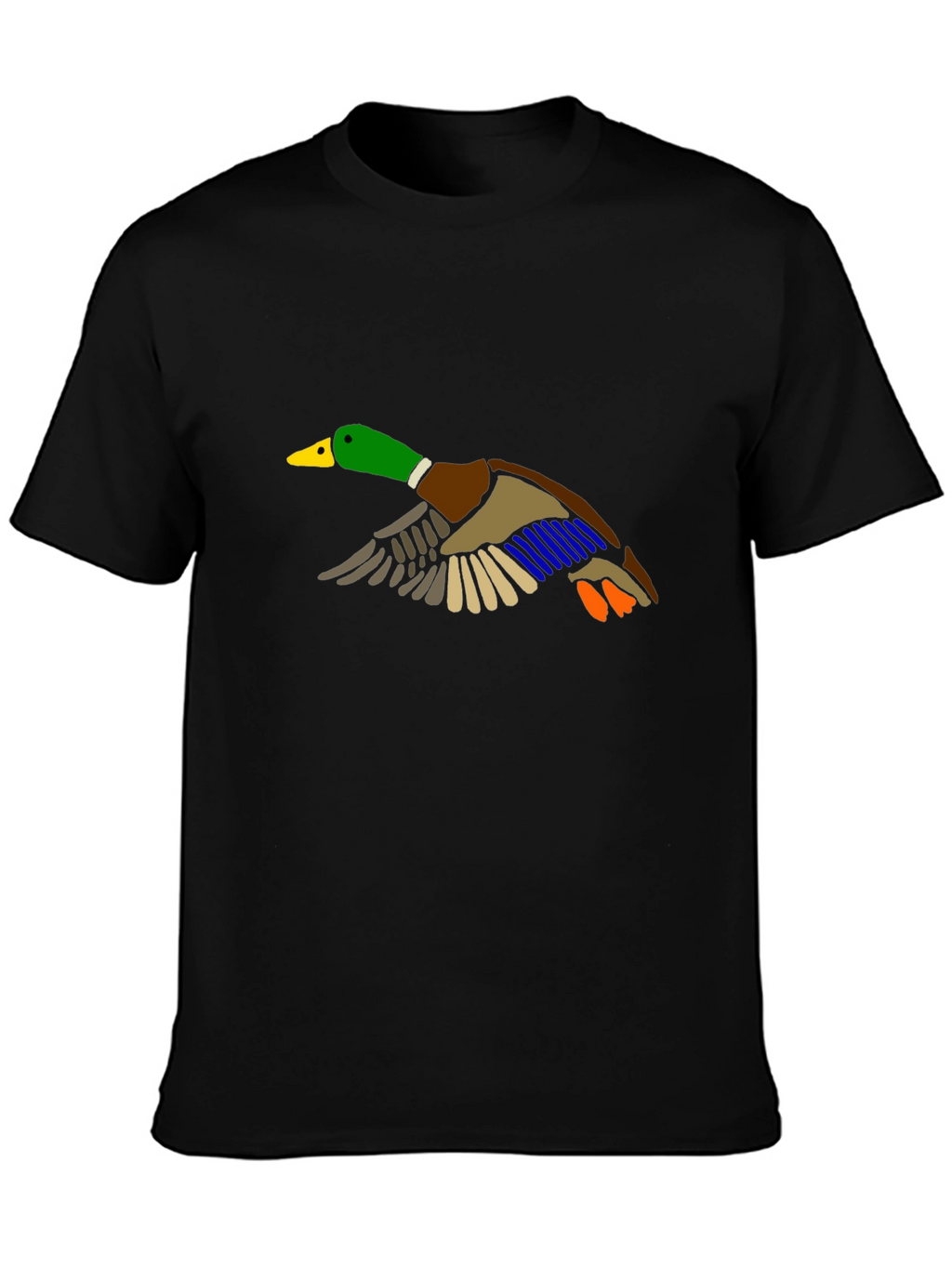 Duck Graphic Black T-Shirt - Mens Short Sleeve
