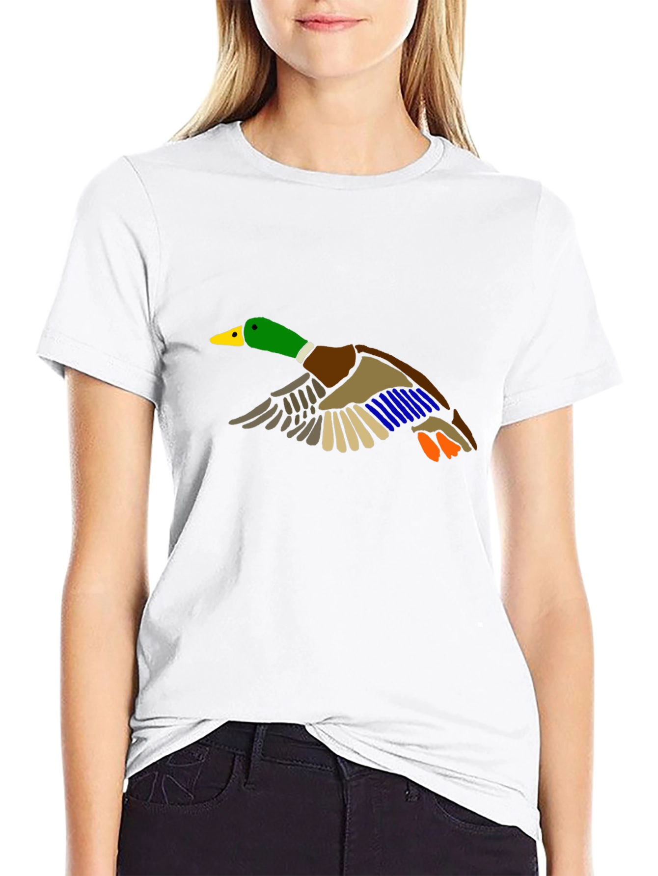 Duck Graphic Black T-Shirt - Mens Short Sleeve