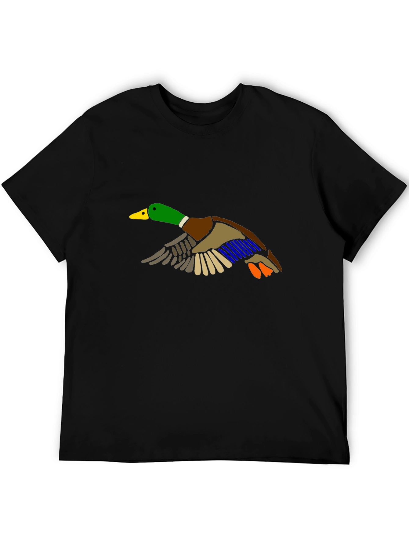 Duck Graphic Black T-Shirt - Mens Short Sleeve