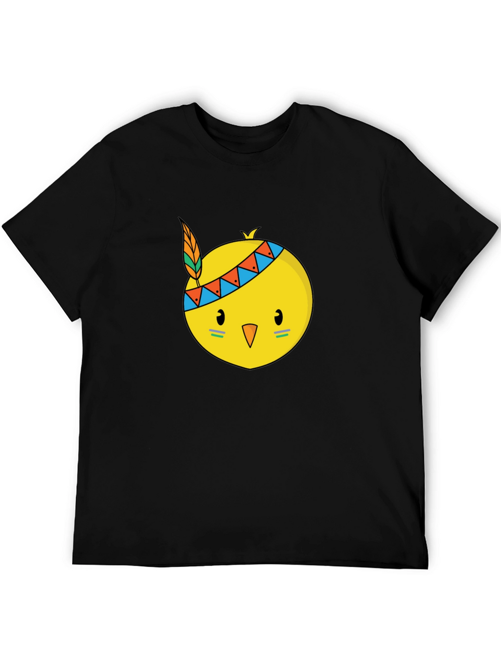 Native Chick Graphic Black T-Shirt