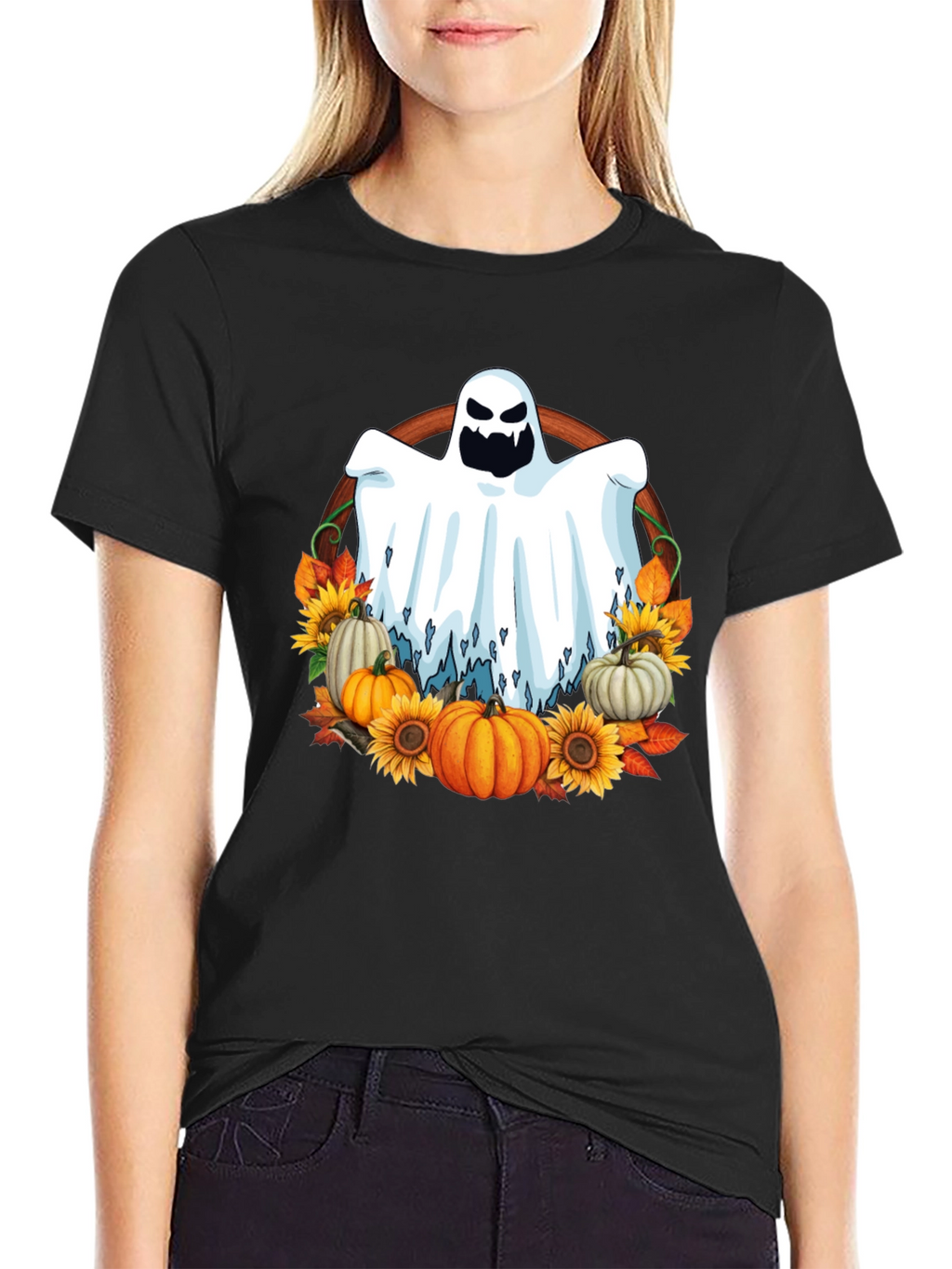 Ghost Pumpkin Halloween T-Shirt