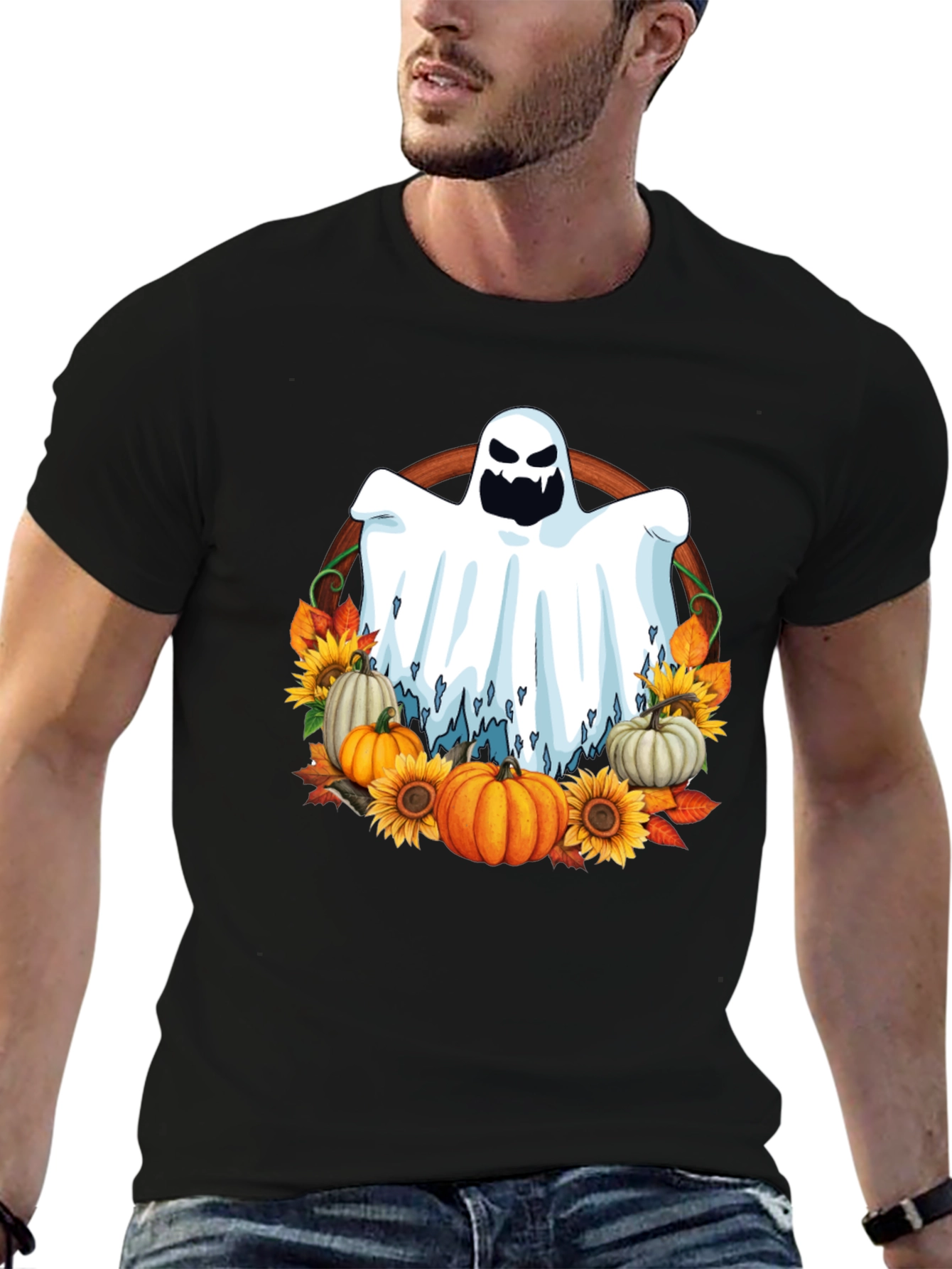 Ghost Pumpkin Halloween T-Shirt