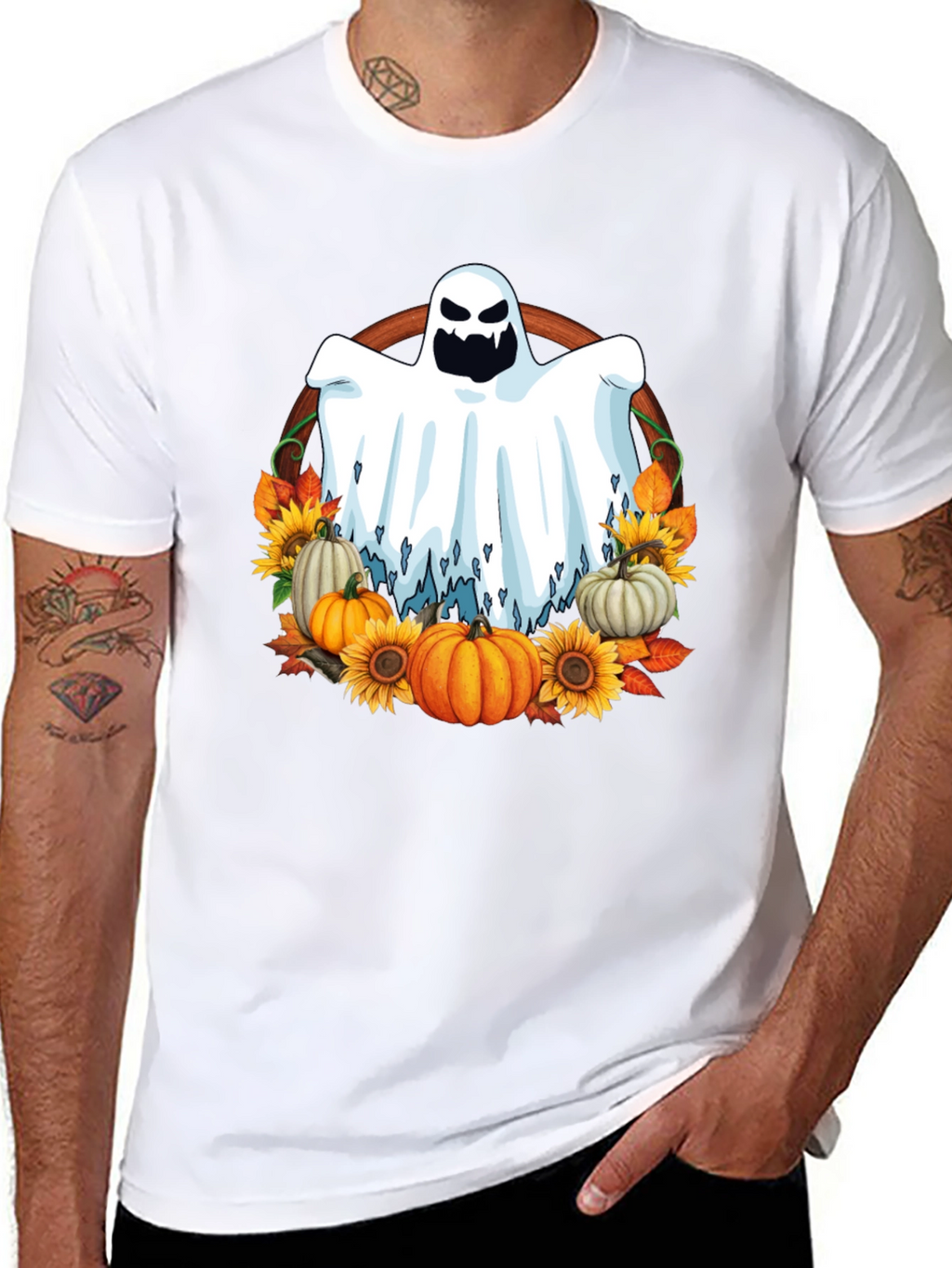Ghost Pumpkin Halloween T-Shirt