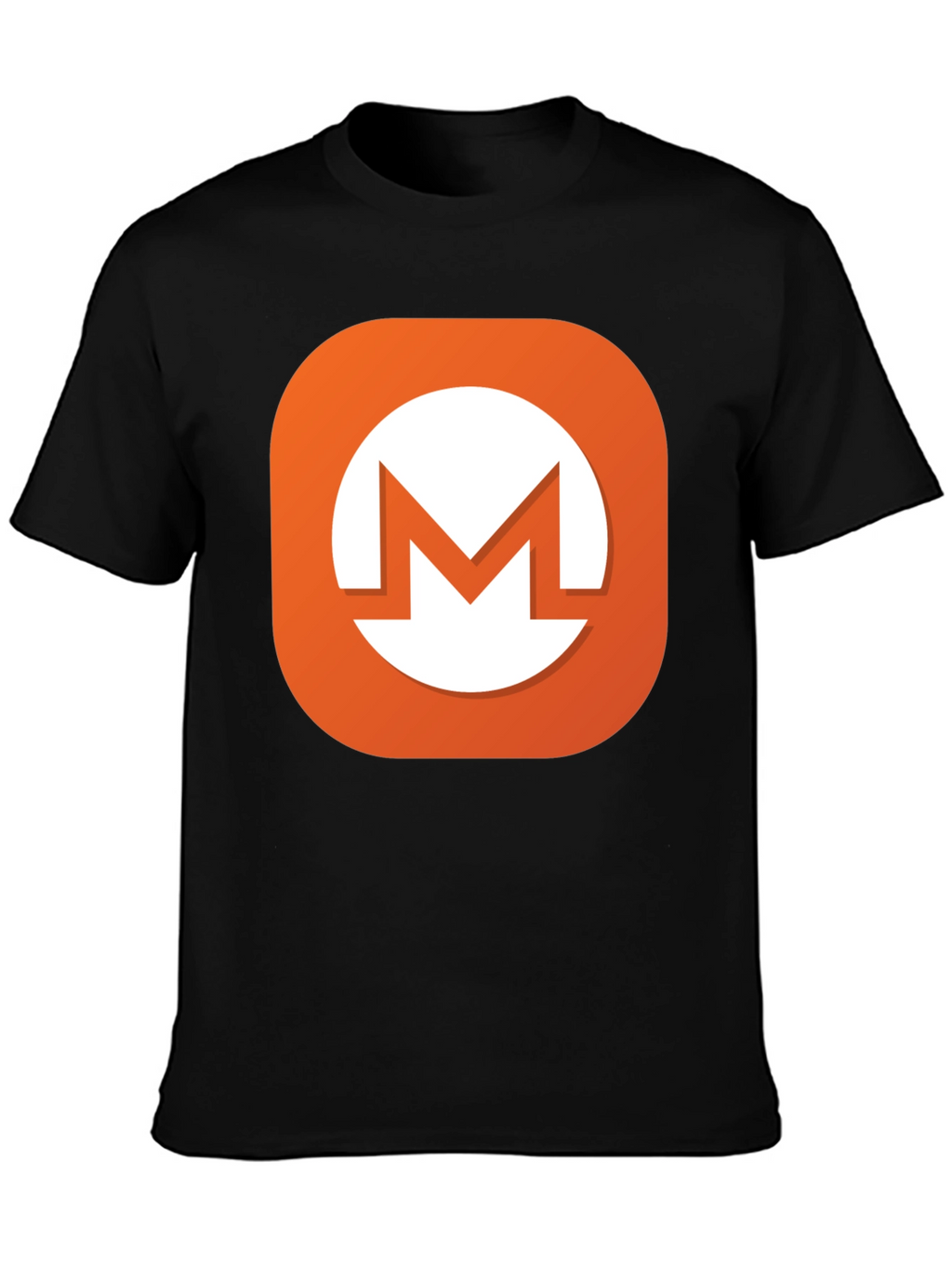 Monero Crypto T-Shirt Black Cotton Blend