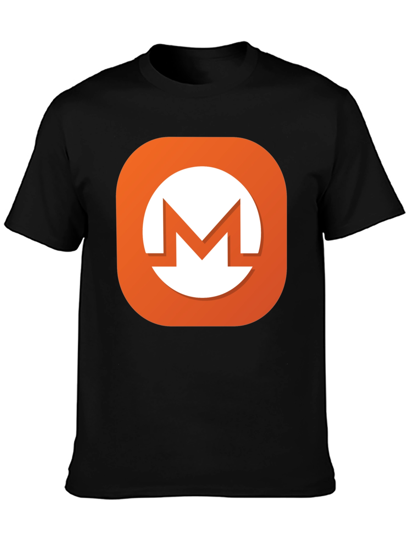 Monero Crypto T-Shirt Black Cotton Blend