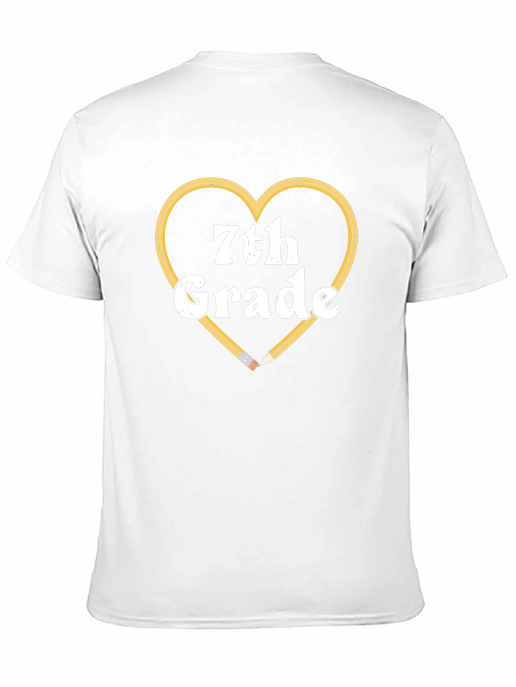 7th Grade Teacher Heart Pencil T-Shirt
