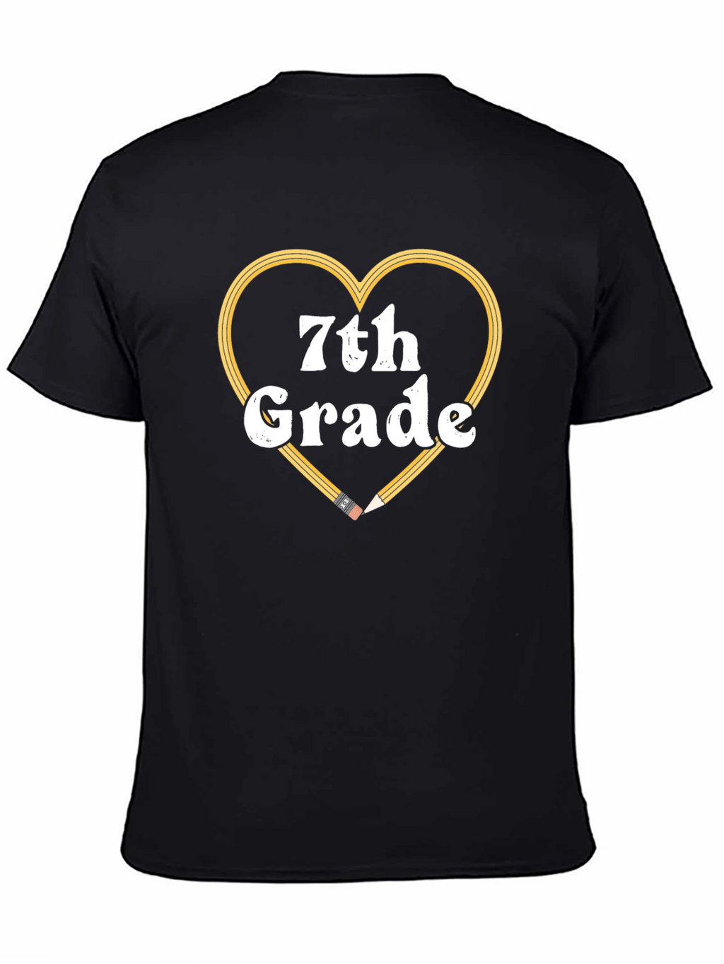 7th Grade Teacher Heart Pencil T-Shirt