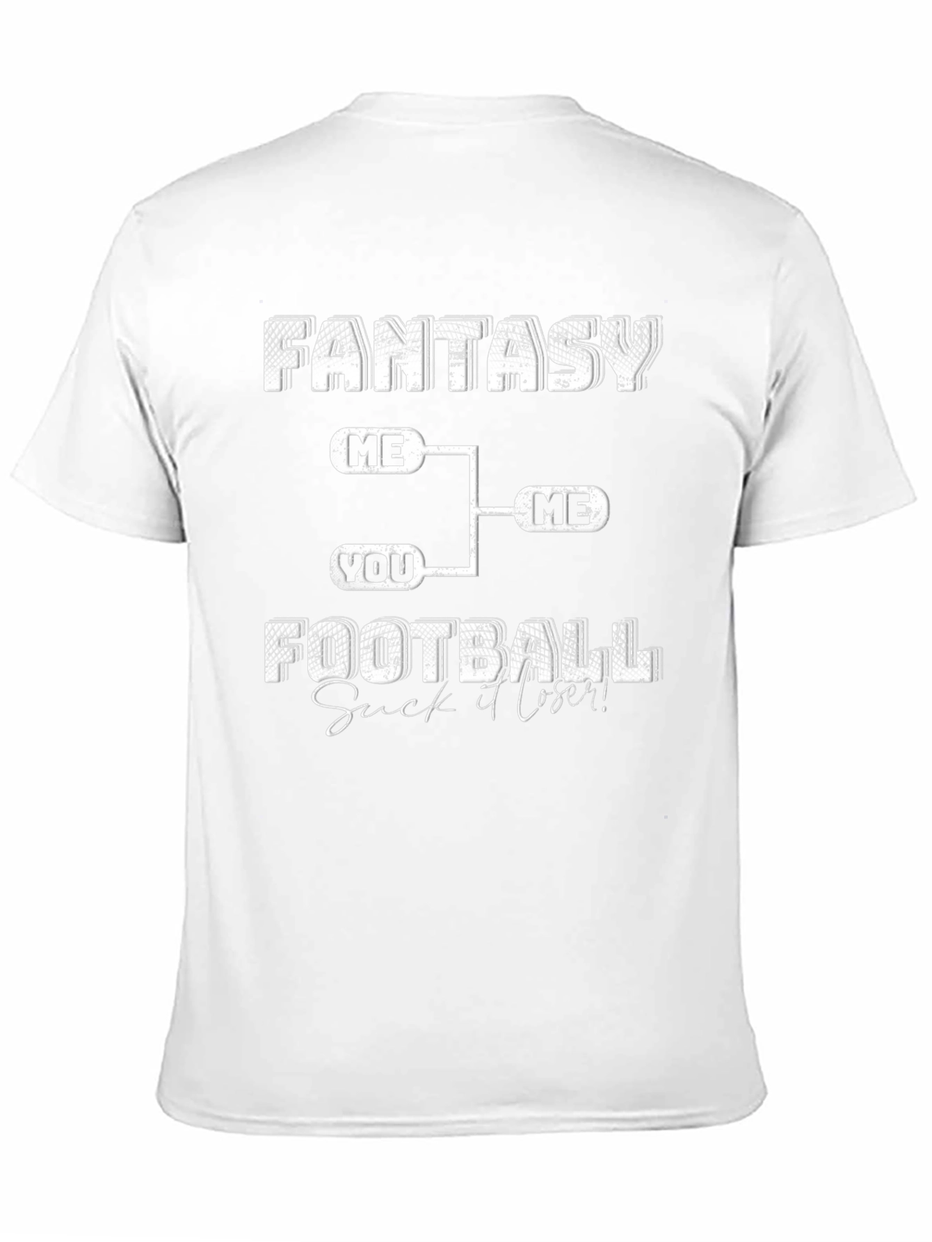 Fantasy Football Loser T-Shirt -  Black Cotton Tee