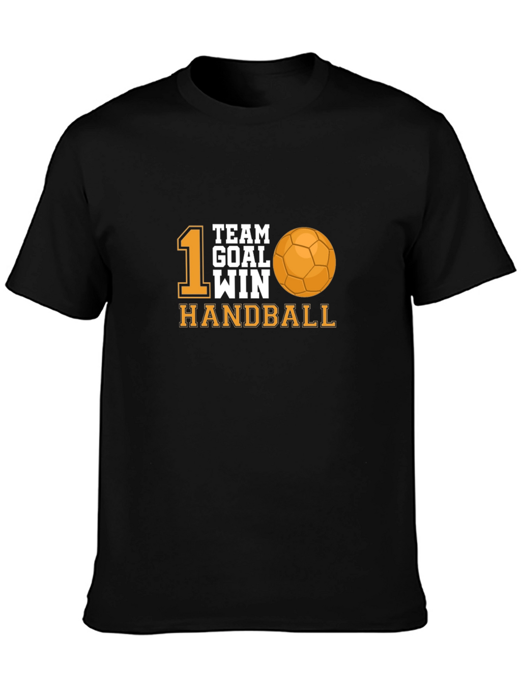 Handball Team Goal Win Black T-Shirt