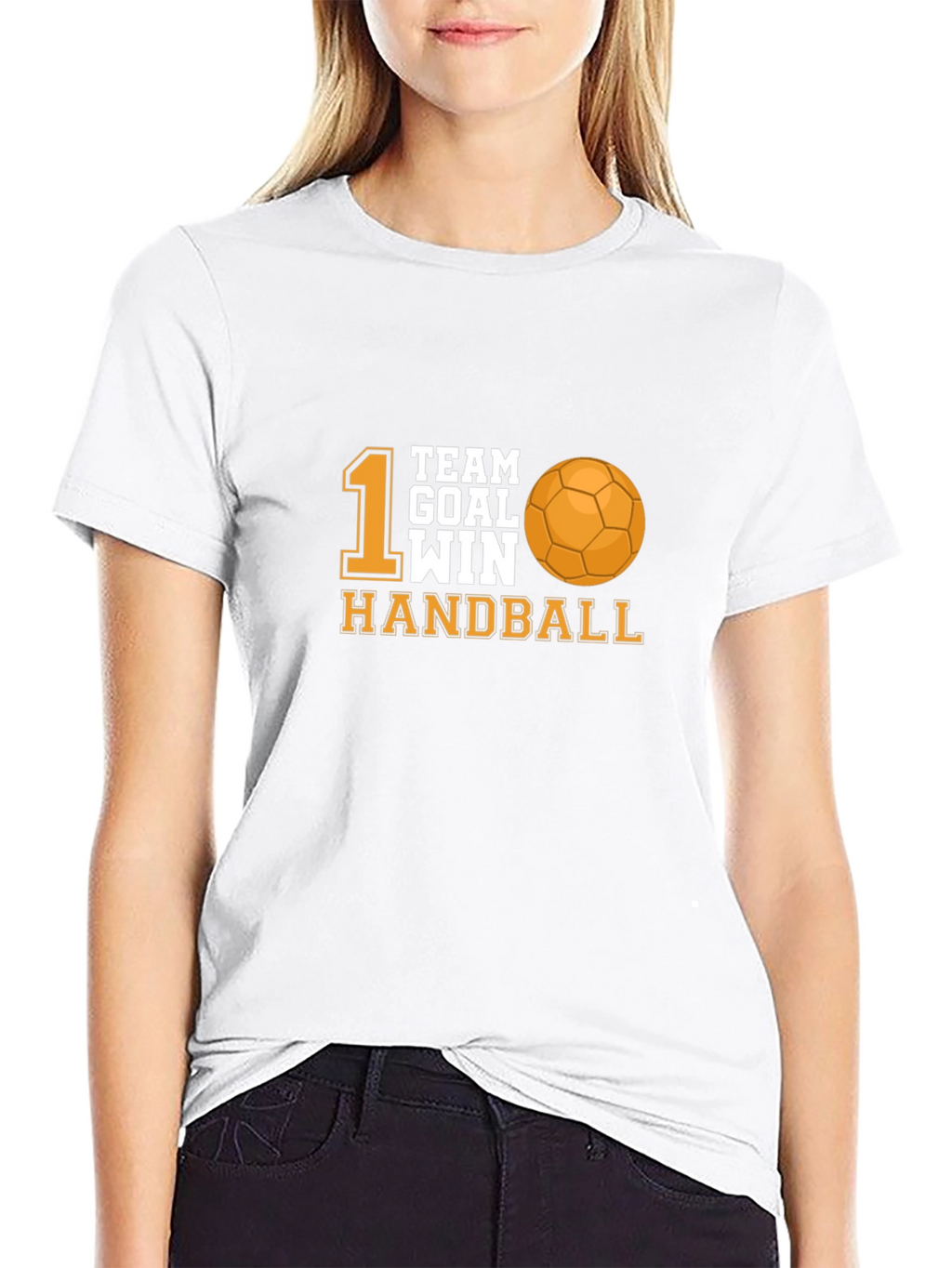 Handball Team Goal Win Black T-Shirt
