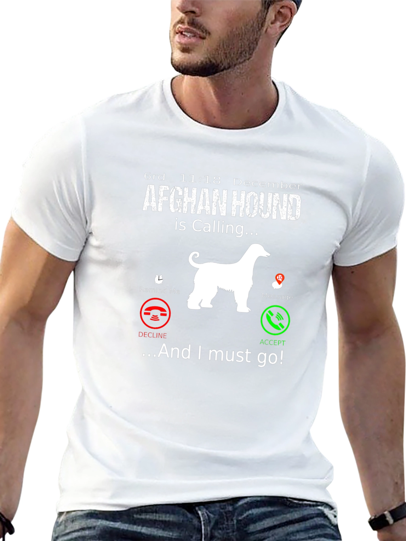 Afghan Hound Calling T-Shirt