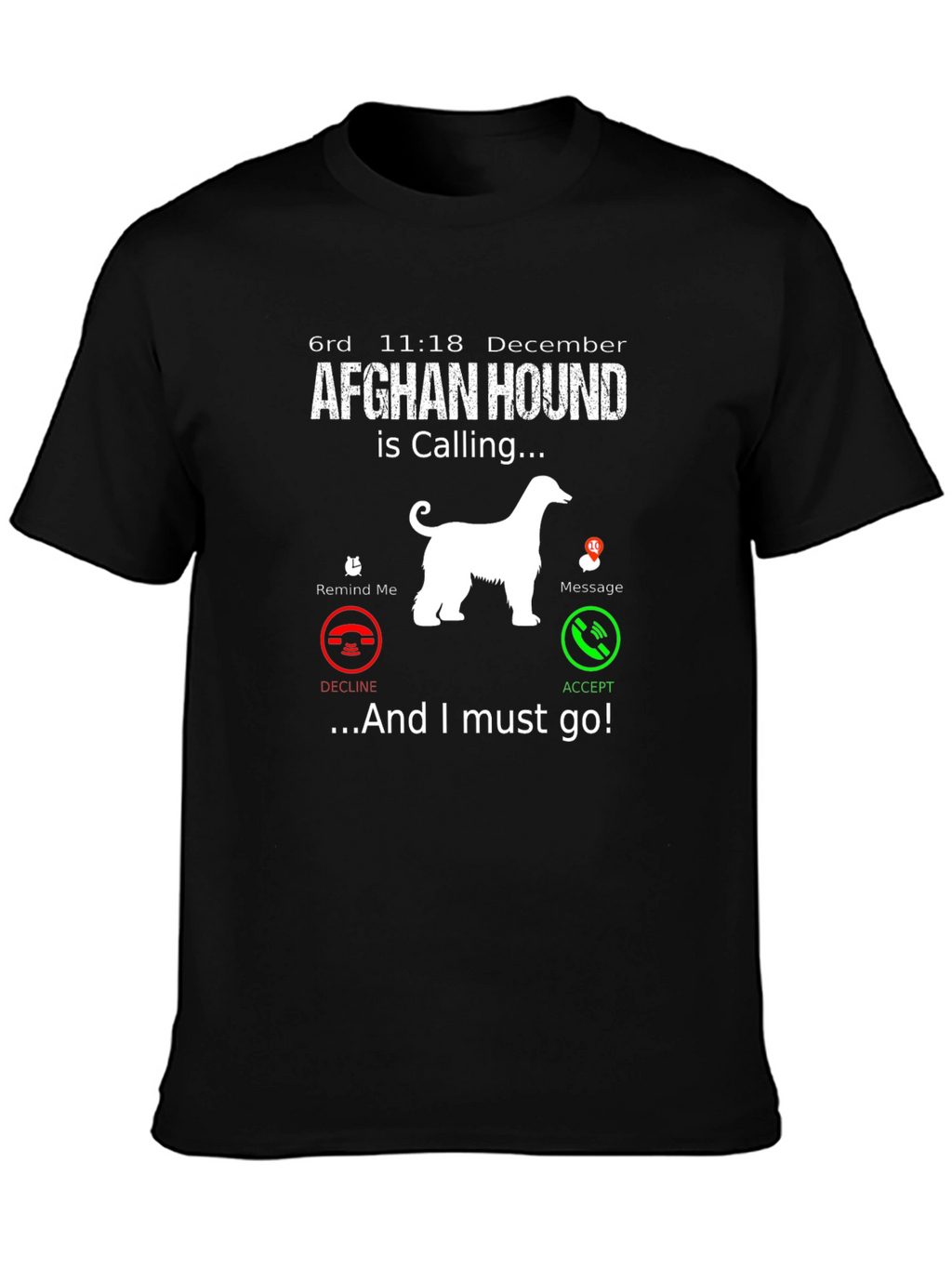 Afghan Hound Calling T-Shirt