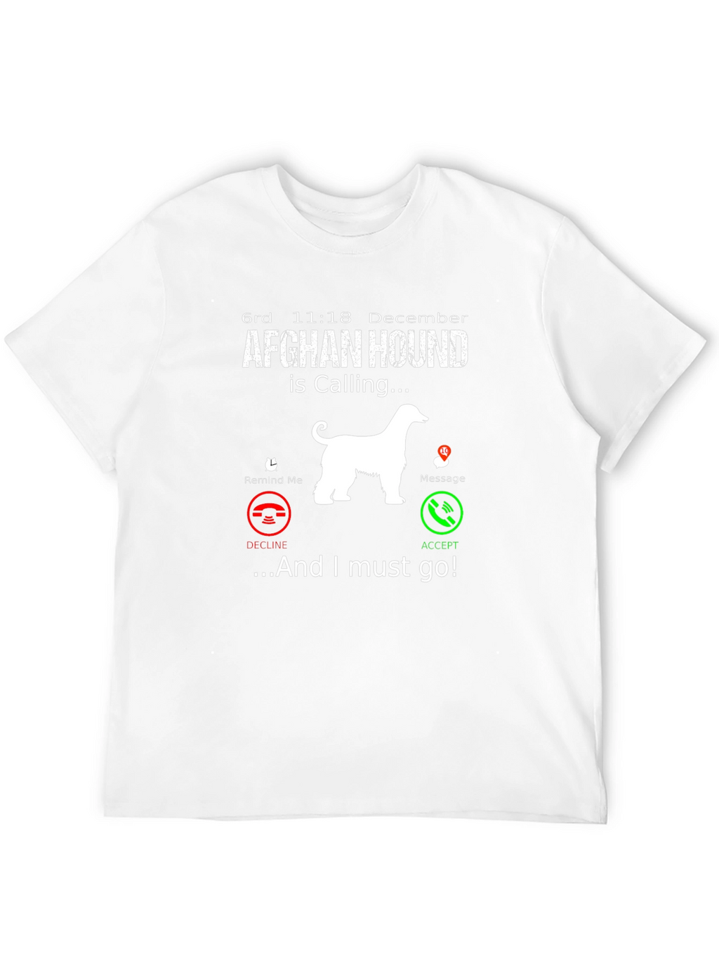 Afghan Hound Calling T-Shirt