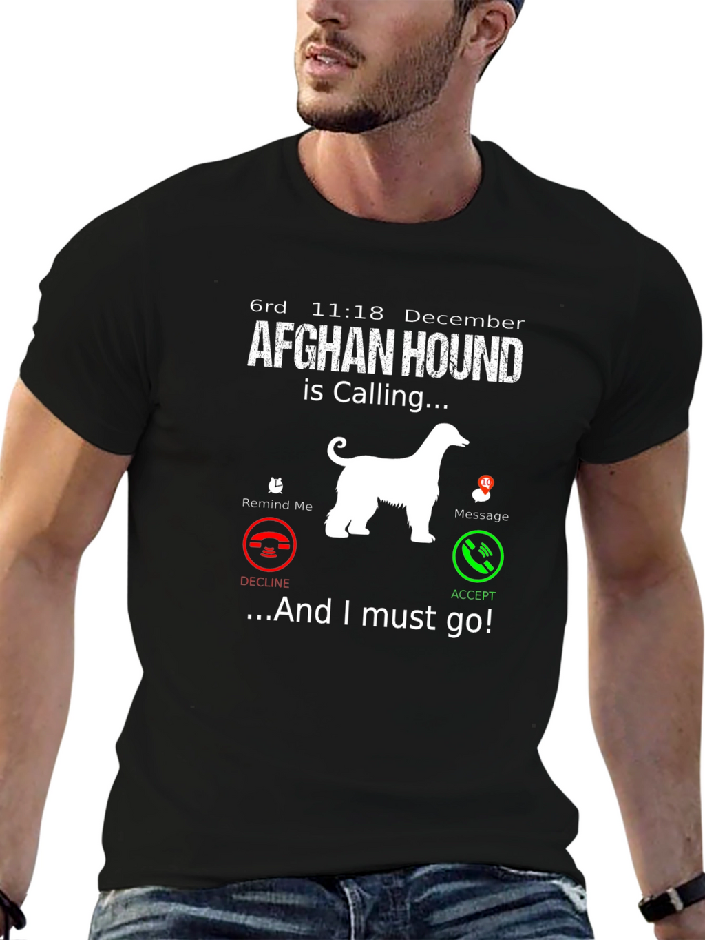Afghan Hound Calling T-Shirt