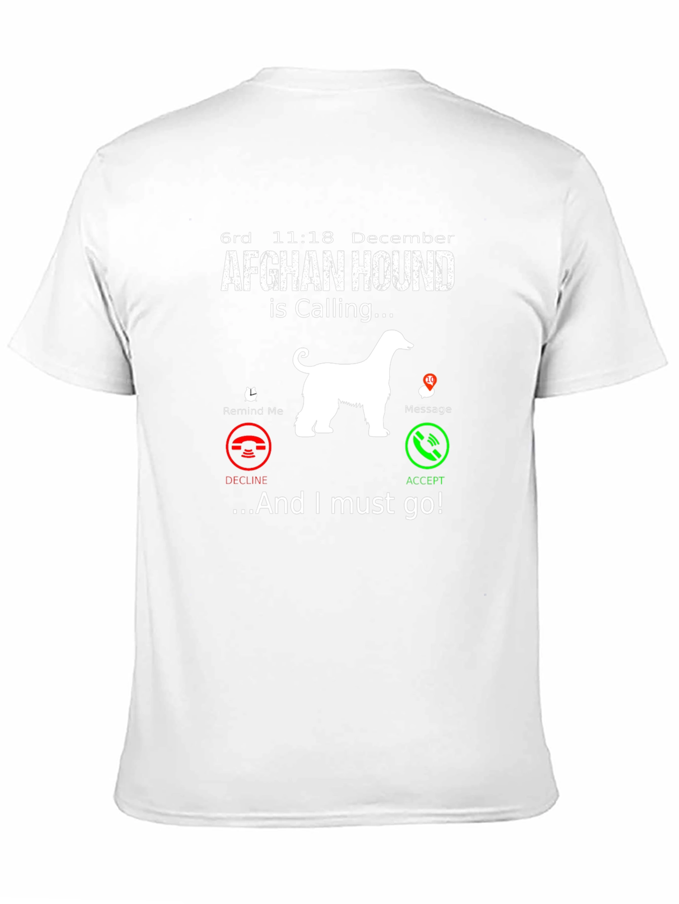 Afghan Hound Calling T-Shirt