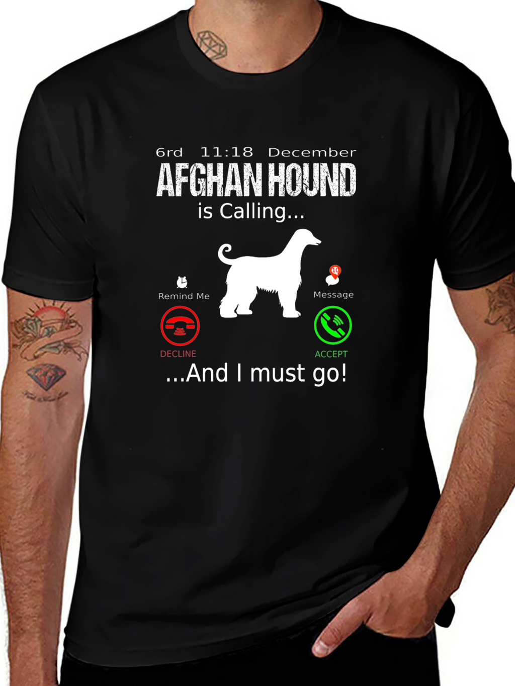 Afghan Hound Calling T-Shirt