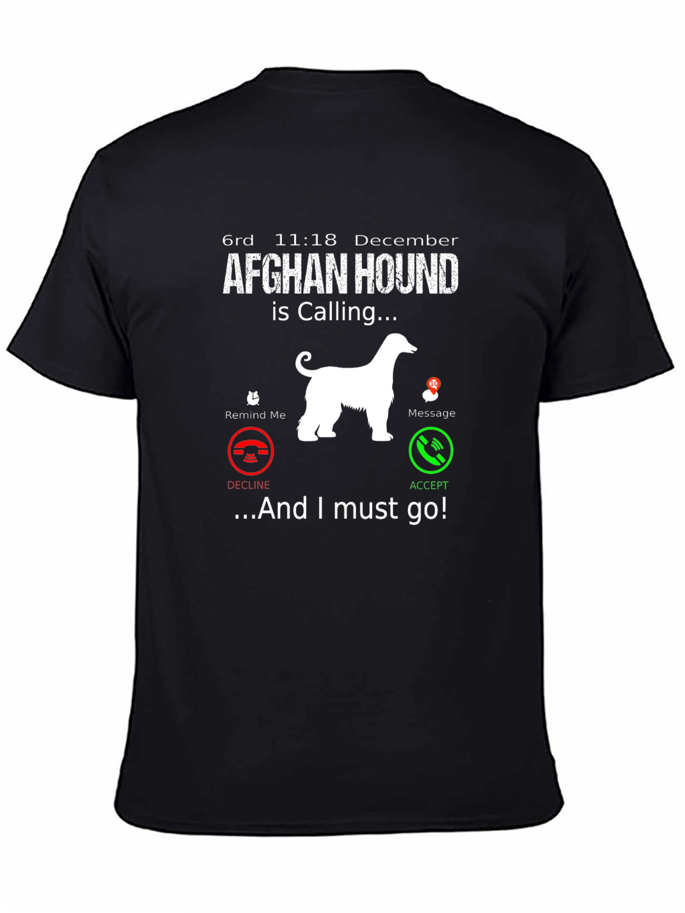 Afghan Hound Calling T-Shirt