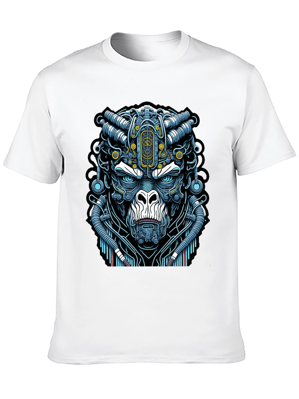 Cyber Gorilla T-Shirt - Unique Sci-Fi Ape Design