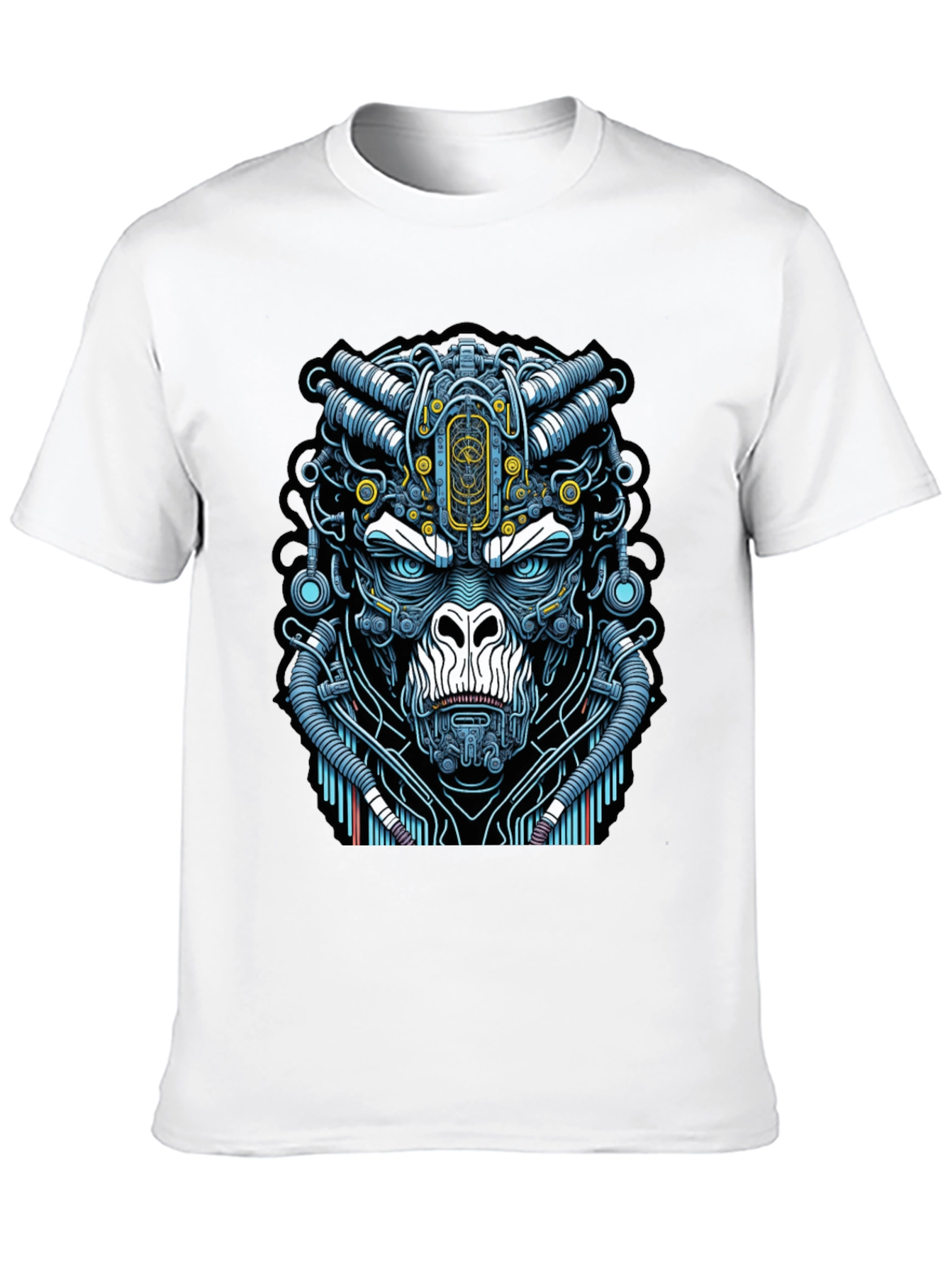 Cyber Gorilla T-Shirt - Unique Sci-Fi Ape Design