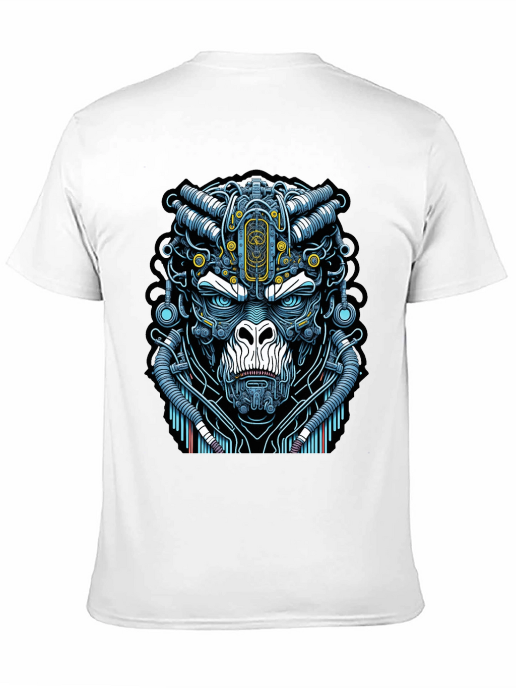 Cyber Gorilla T-Shirt - Unique Sci-Fi Ape Design