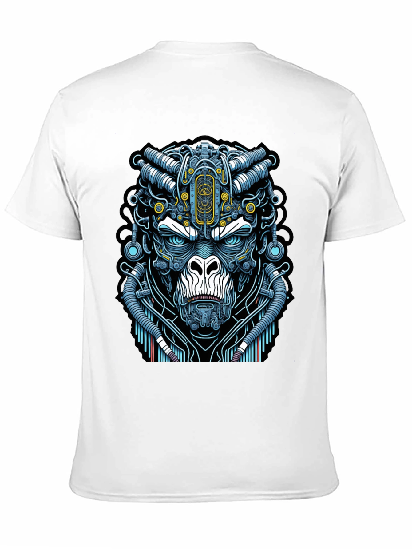 Cyber Gorilla T-Shirt - Unique Sci-Fi Ape Design