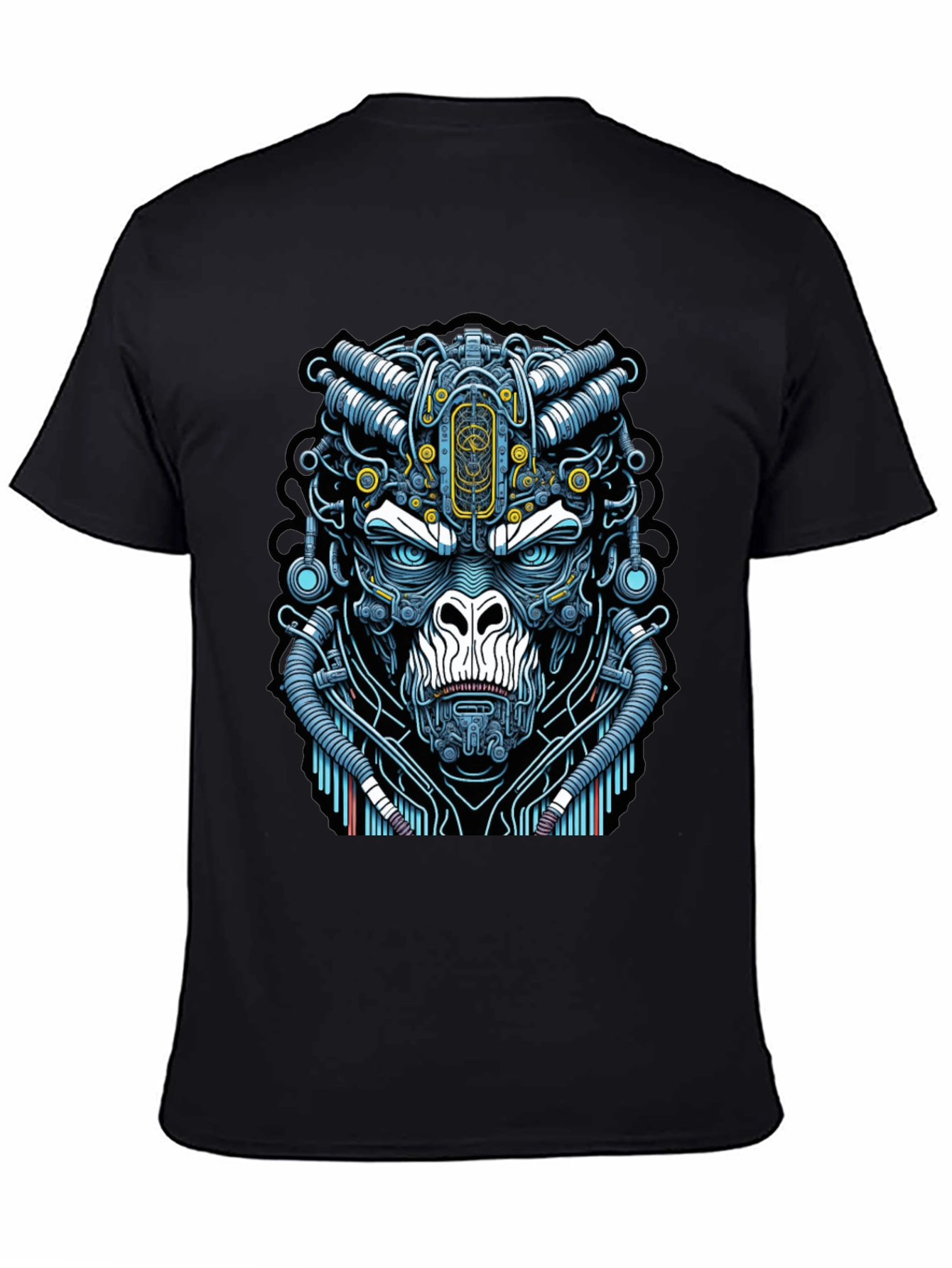 Cyber Gorilla T-Shirt - Unique Sci-Fi Ape Design