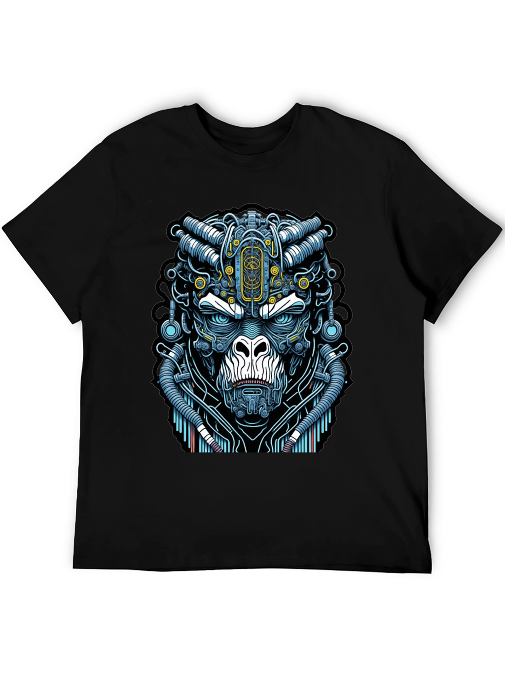 Cyber Gorilla T-Shirt - Unique Sci-Fi Ape Design