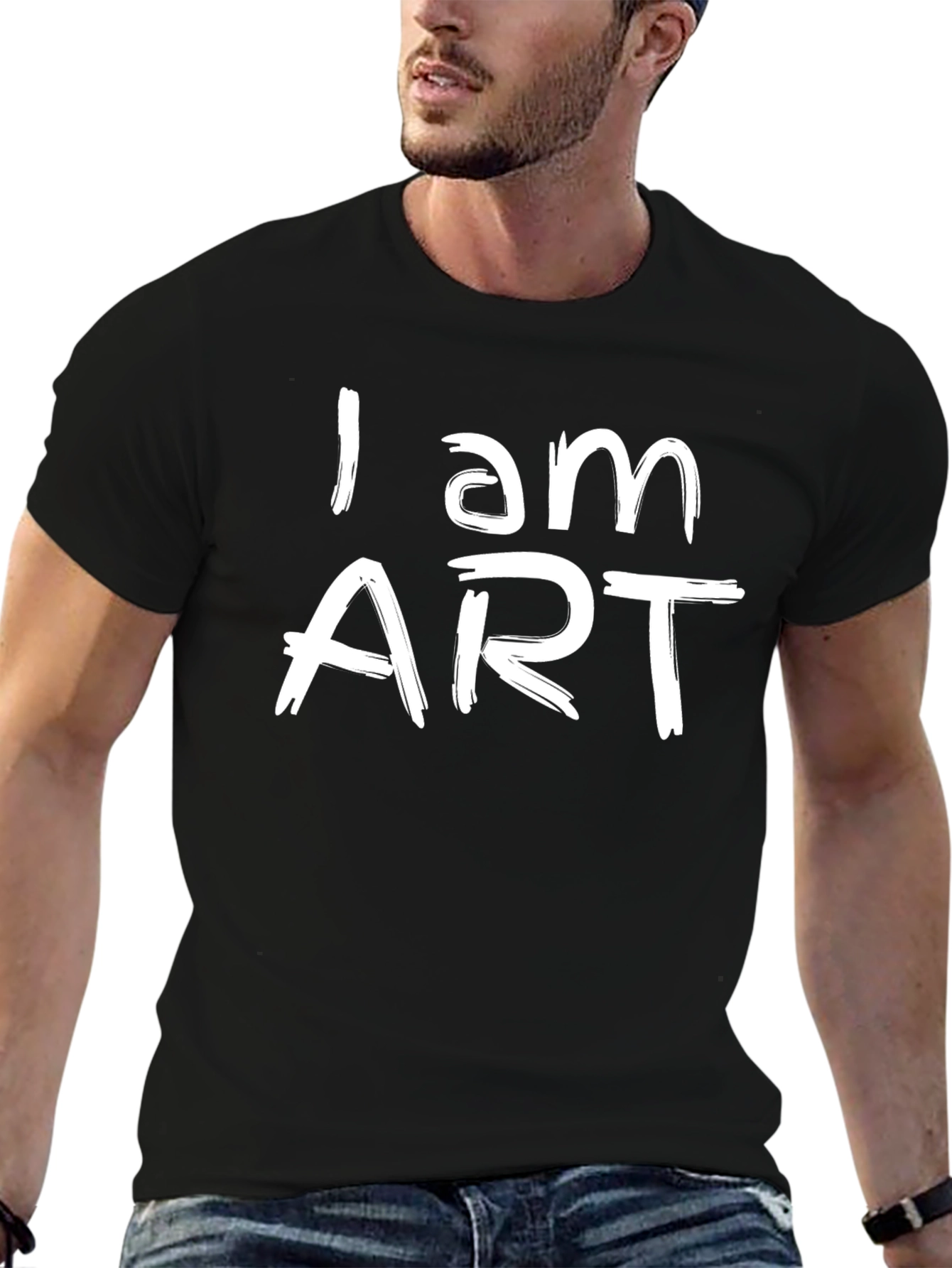 I am ART T-Shirt - Black Graphic Tee