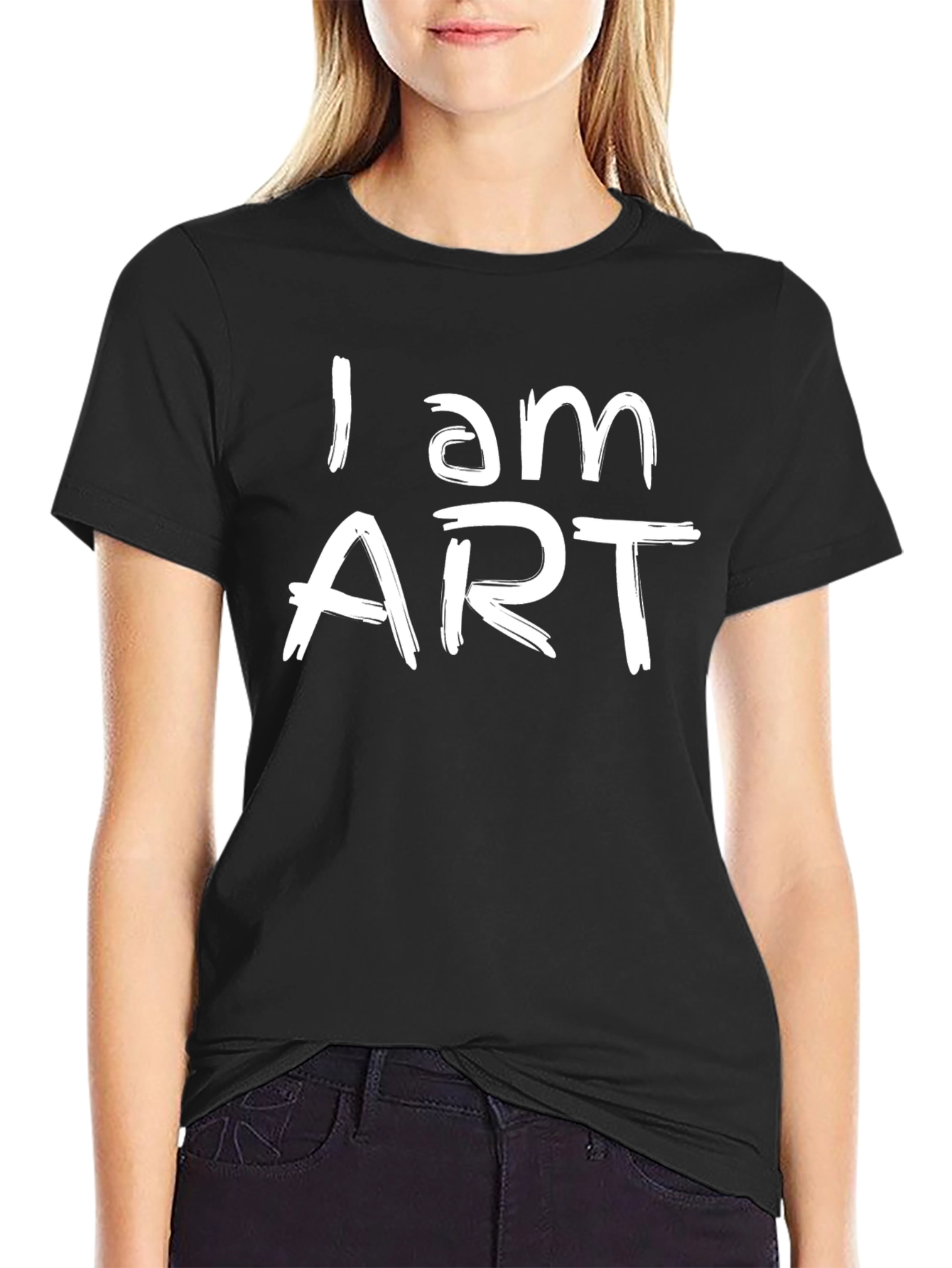 I am ART T-Shirt - Black Graphic Tee