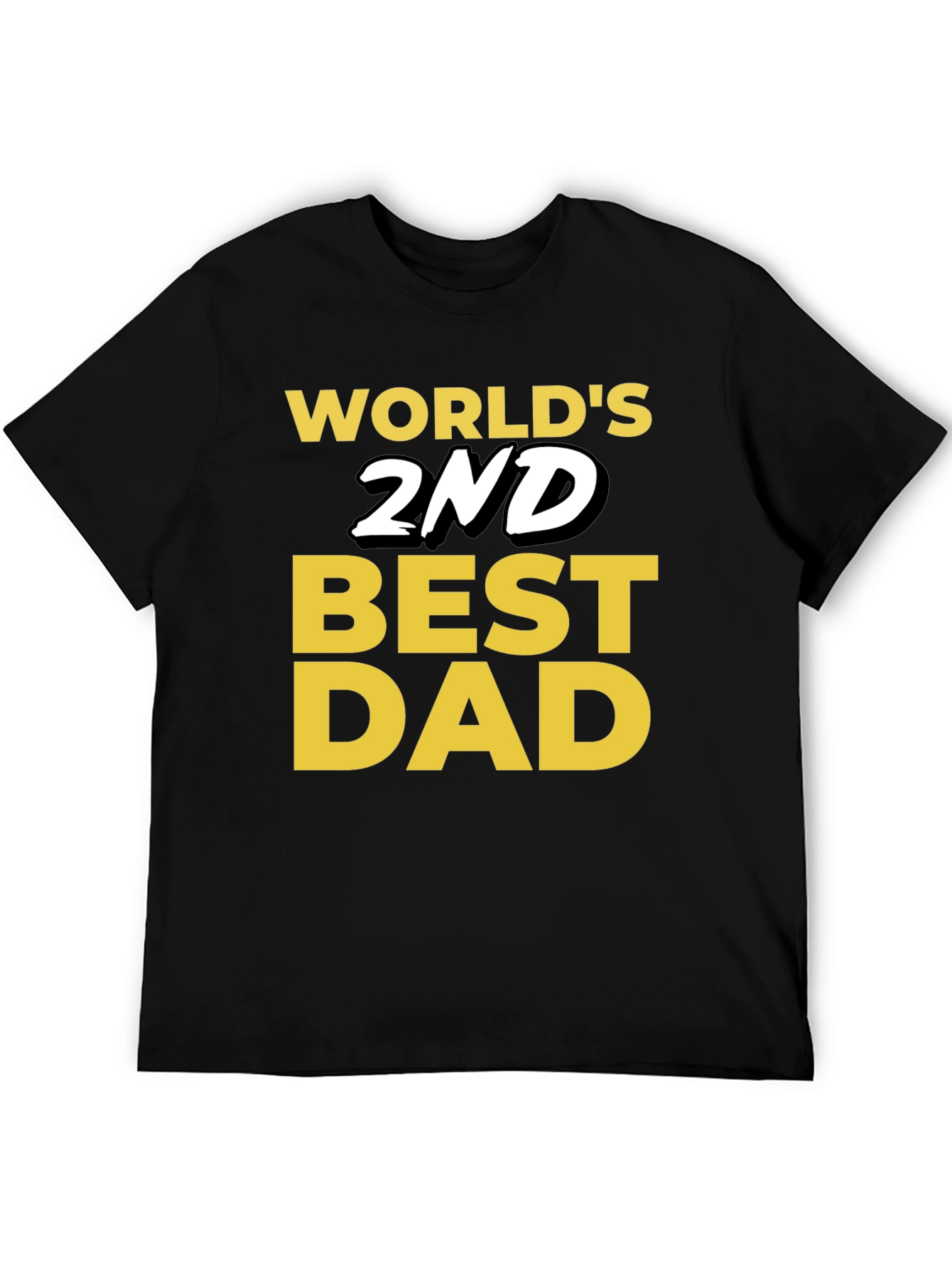 Worlds 2nd Best Dad T-Shirt - Funny Fathers Day Gift