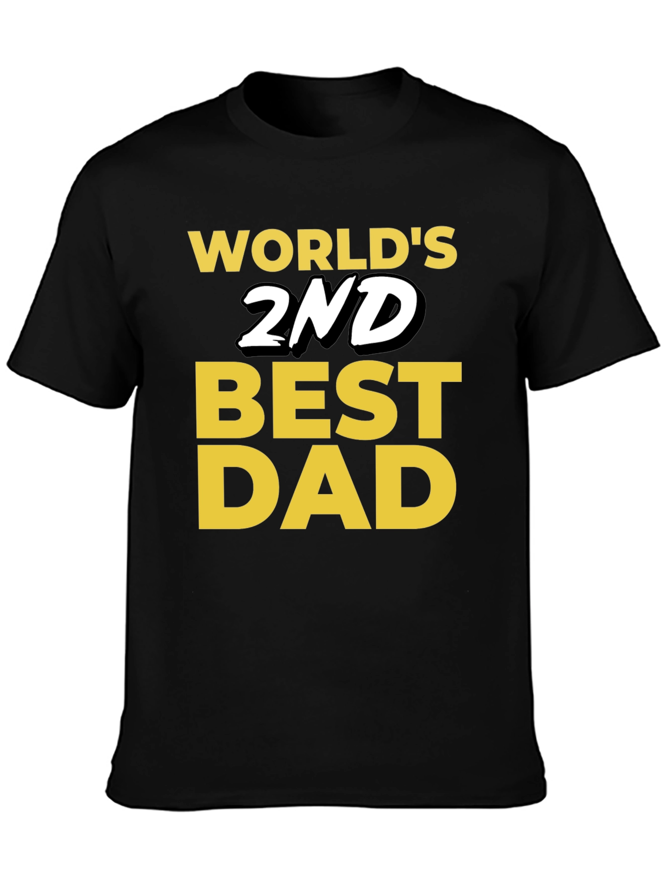 Worlds 2nd Best Dad T-Shirt - Funny Fathers Day Gift
