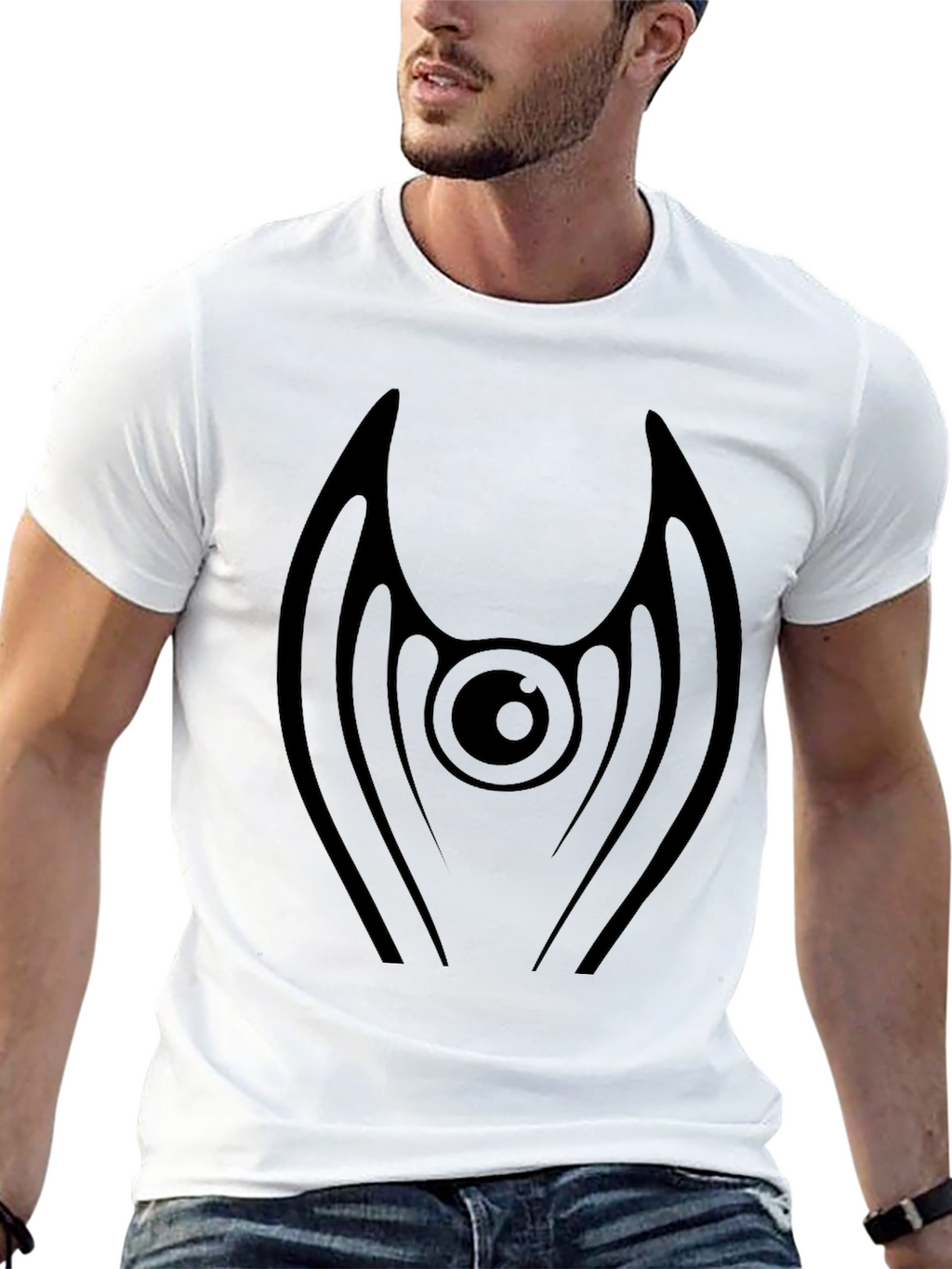 Eye Wing Graphic Black T-Shirt