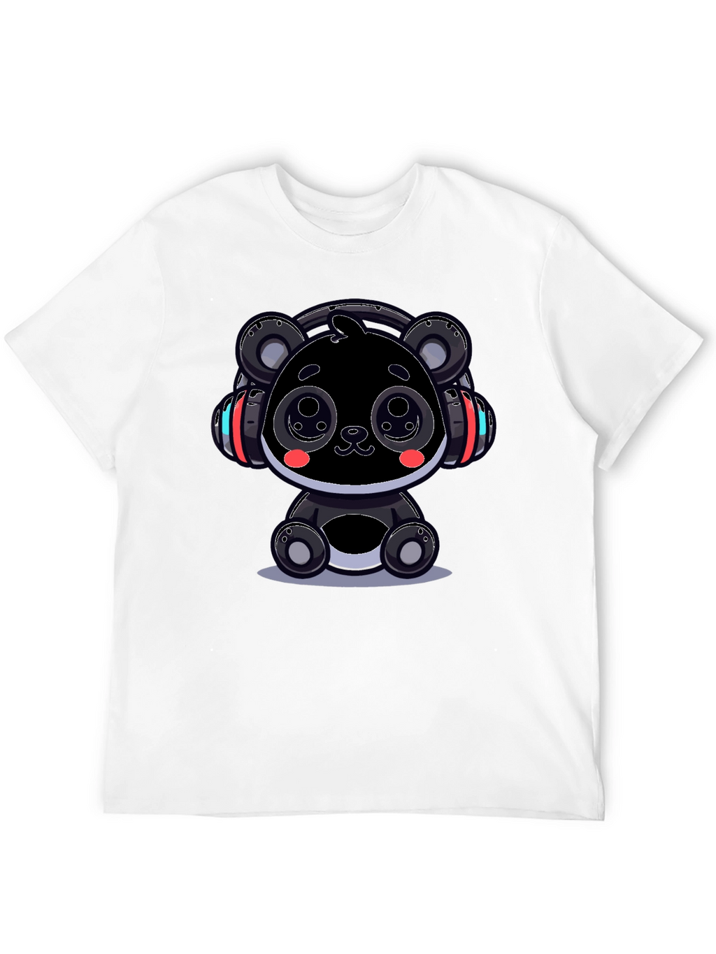 Cool Panda Headphone Graphic Tee