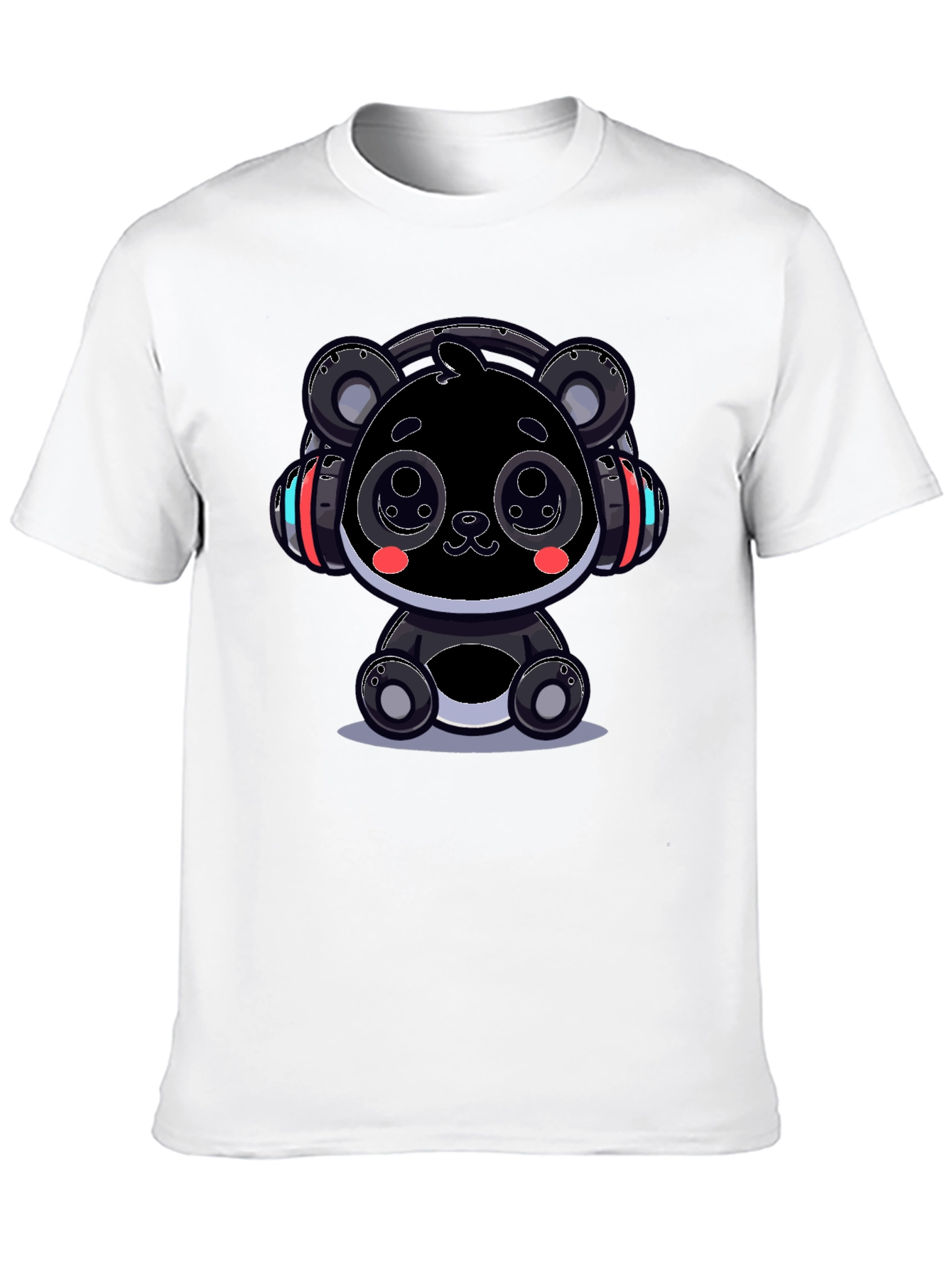 Cool Panda Headphone Graphic Tee