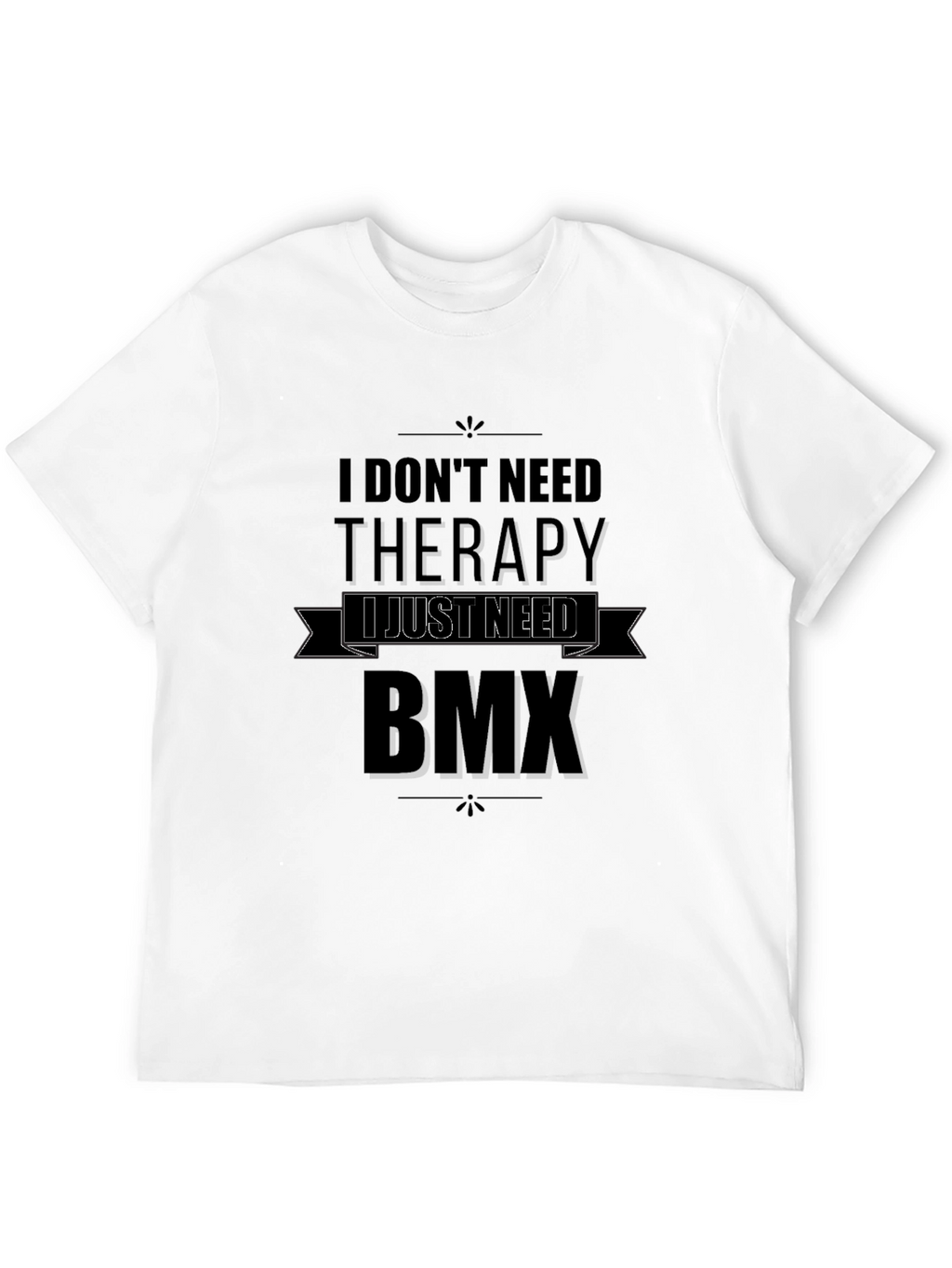 BMX Therapy T-Shirt - Black Graphic Tee