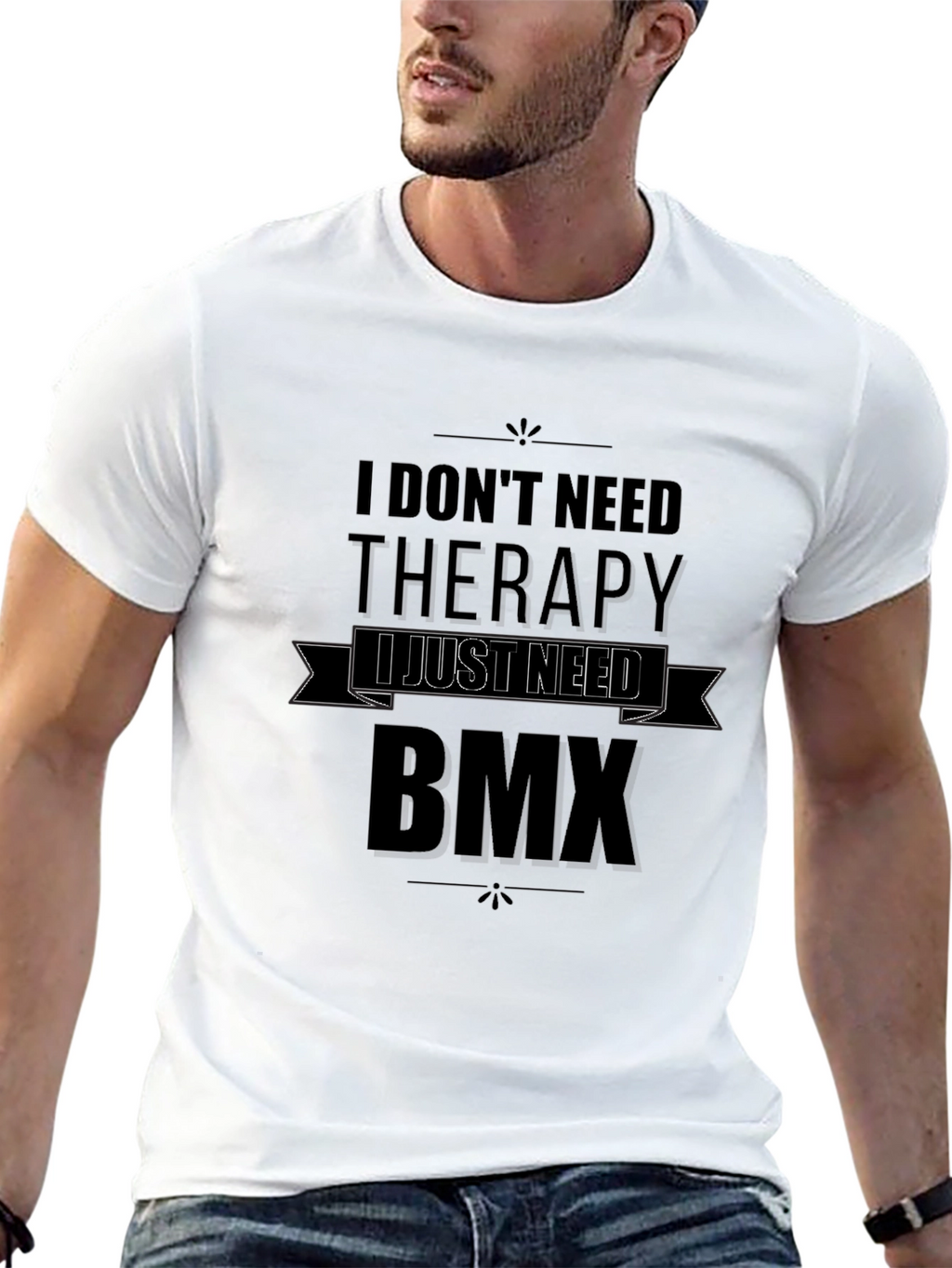 BMX Therapy T-Shirt - Black Graphic Tee