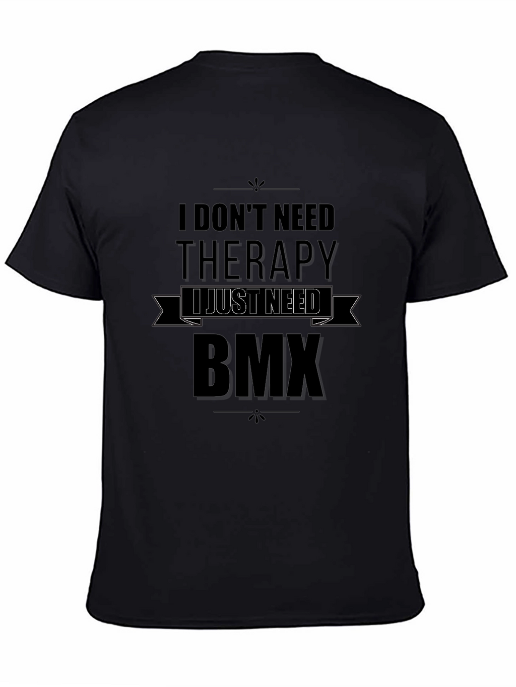 BMX Therapy T-Shirt - Black Graphic Tee
