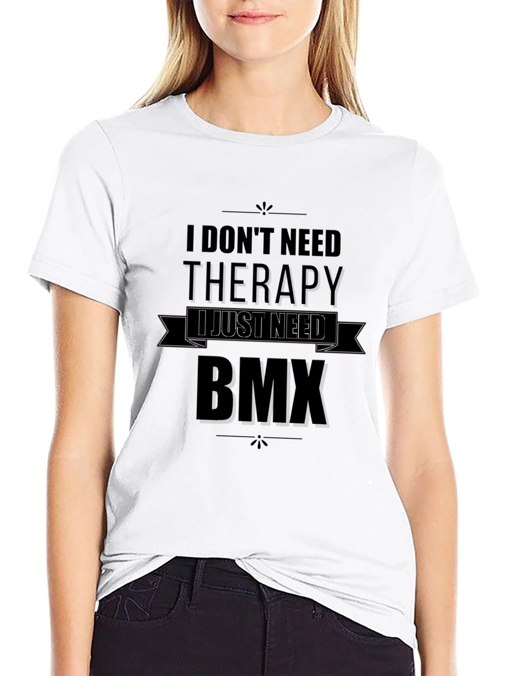BMX Therapy T-Shirt - Black Graphic Tee