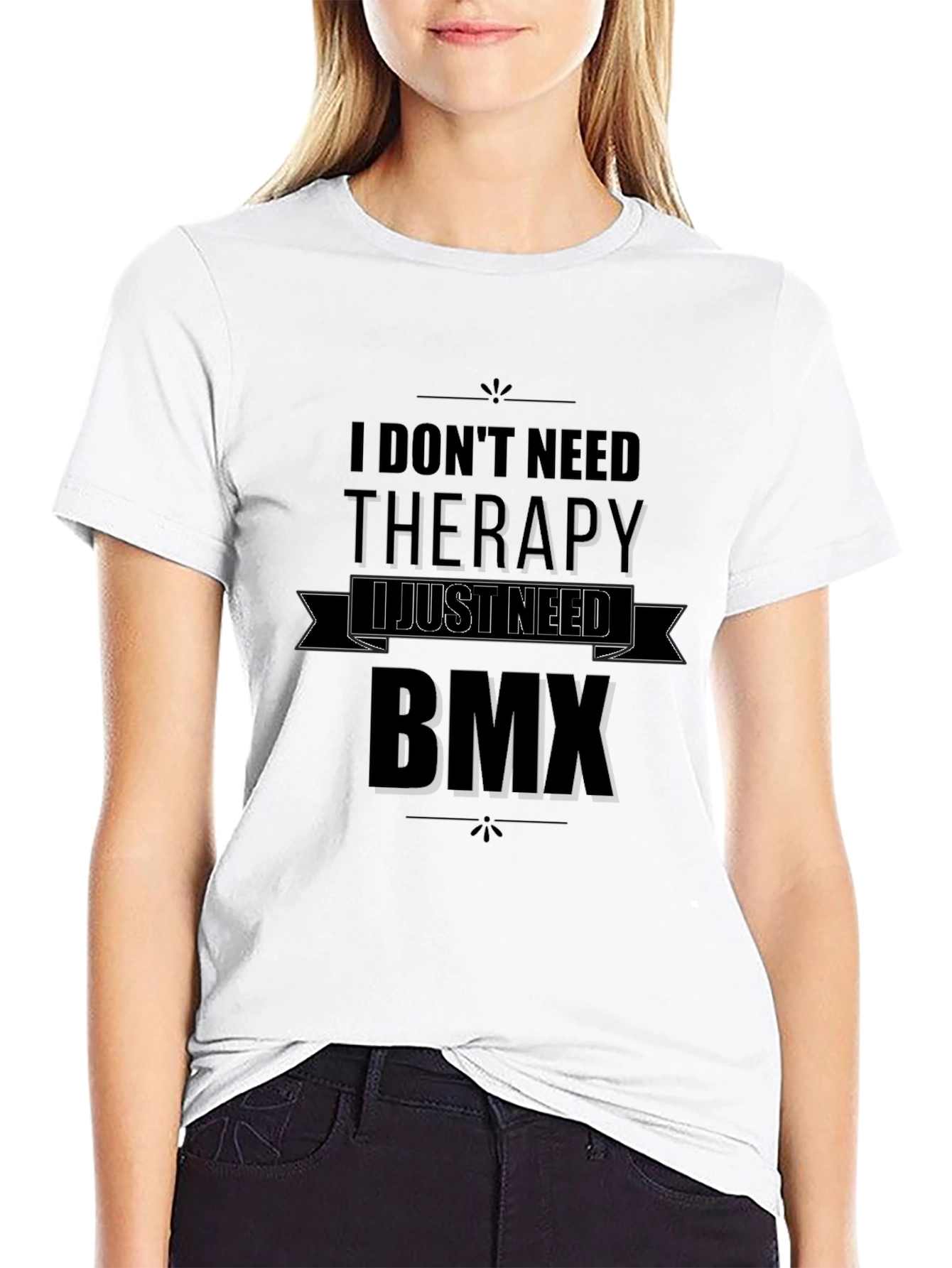 BMX Therapy T-Shirt - Black Graphic Tee