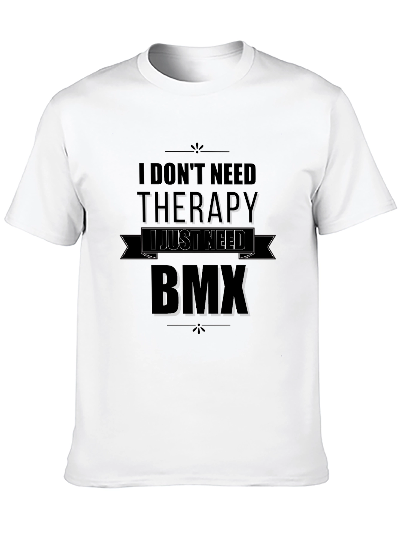 BMX Therapy T-Shirt - Black Graphic Tee