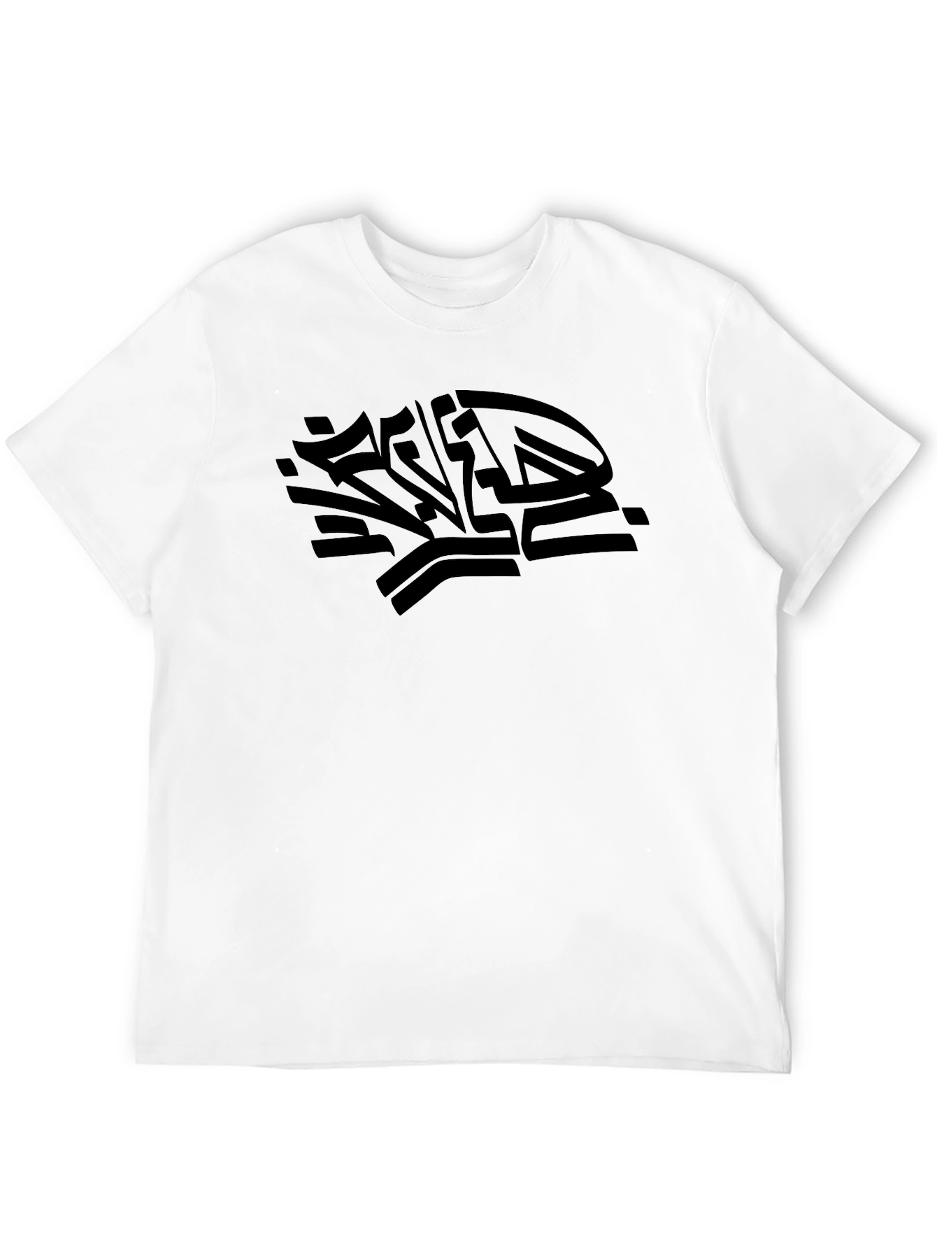 Black Graphic Print Crew Neck T-Shirt