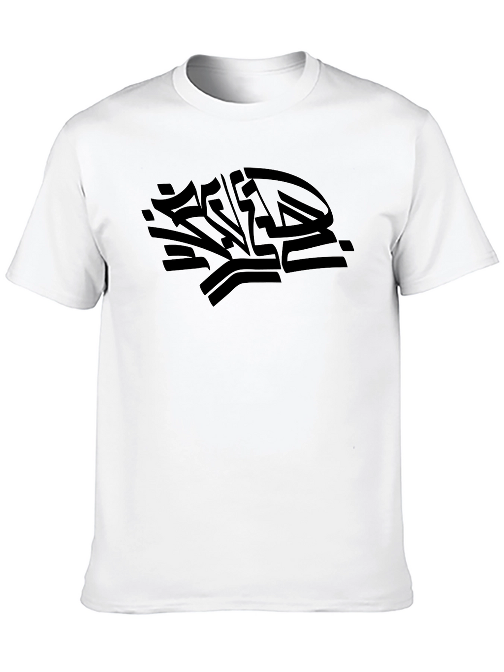 Black Graphic Print Crew Neck T-Shirt