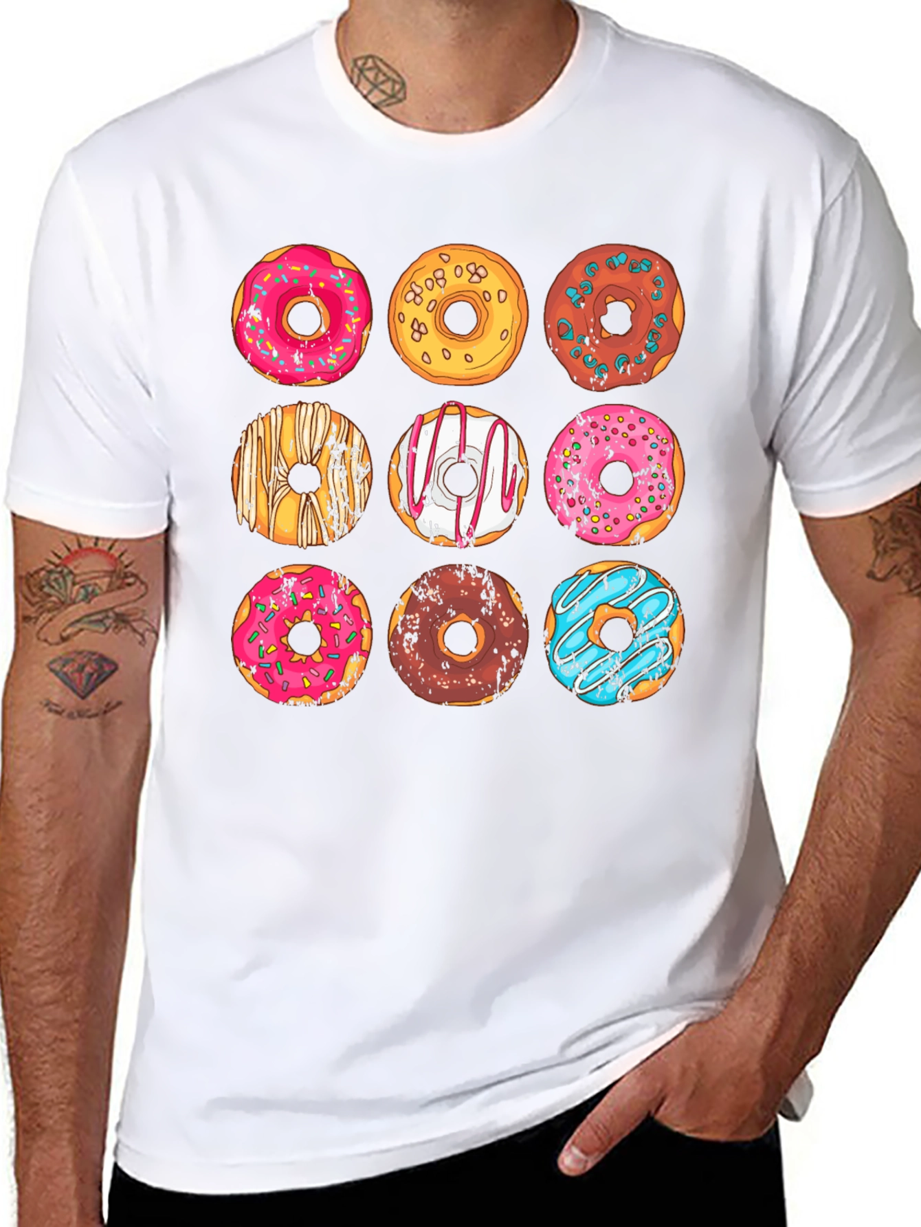 Donut Graphic T-Shirt - Sweet Treat Style!