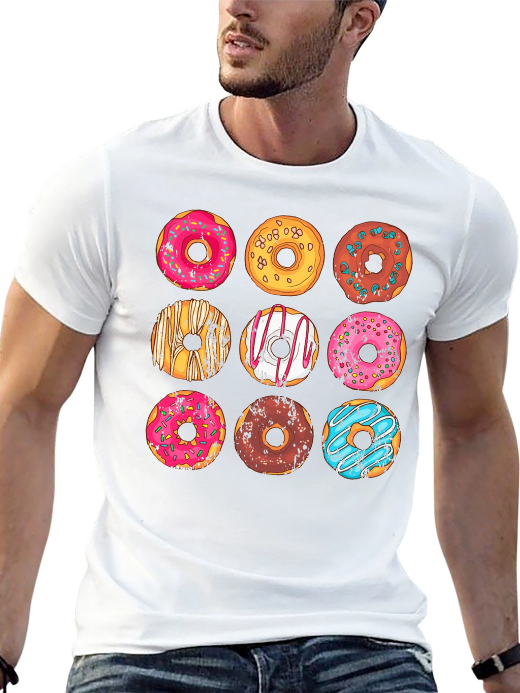 Donut Graphic T-Shirt - Sweet Treat Style!