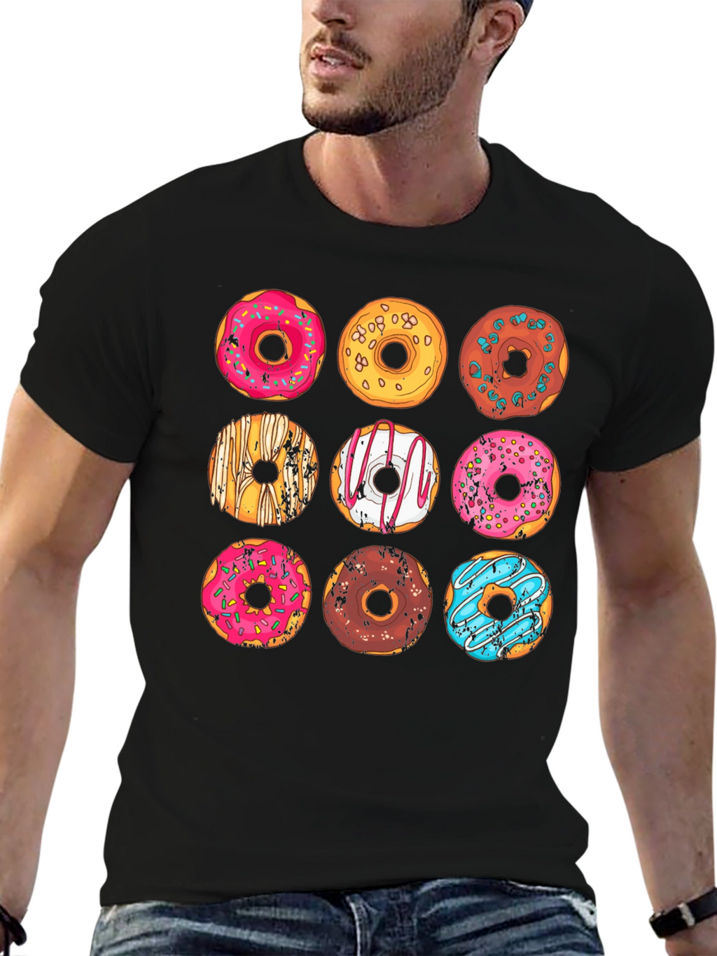 Donut Graphic T-Shirt - Sweet Treat Style!